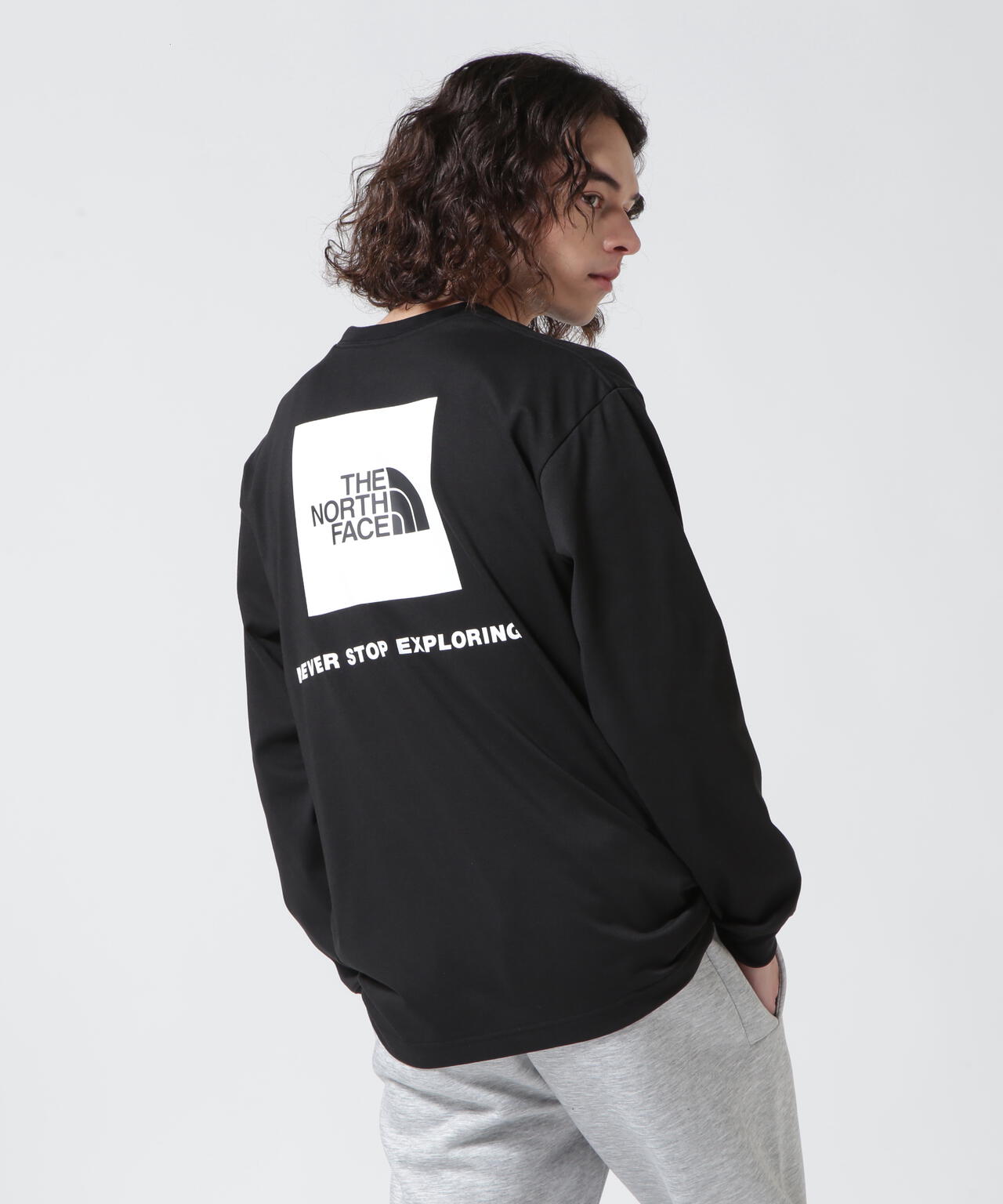THE NORTH FACE(ザ・ノース・フェイス)L/S Back Square Logo Tee