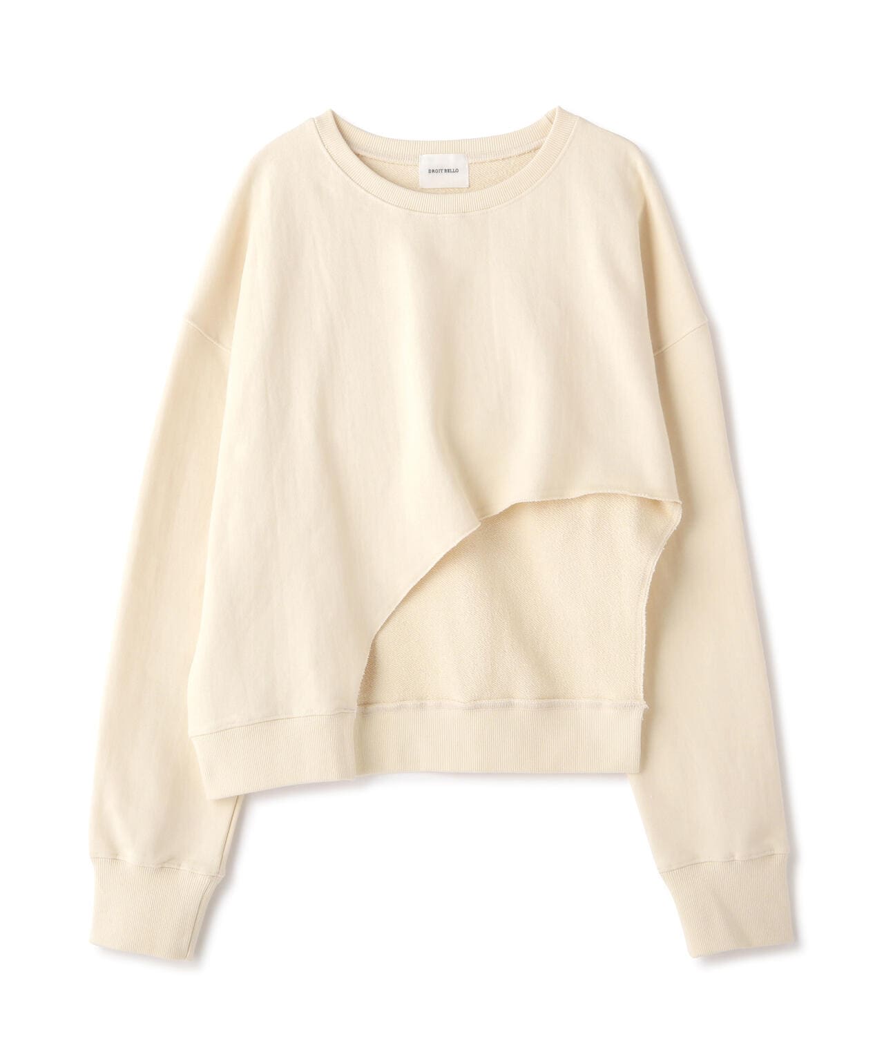 DROIT BELLO(ドロイトベロ) 裏毛カッティングプルオーバー