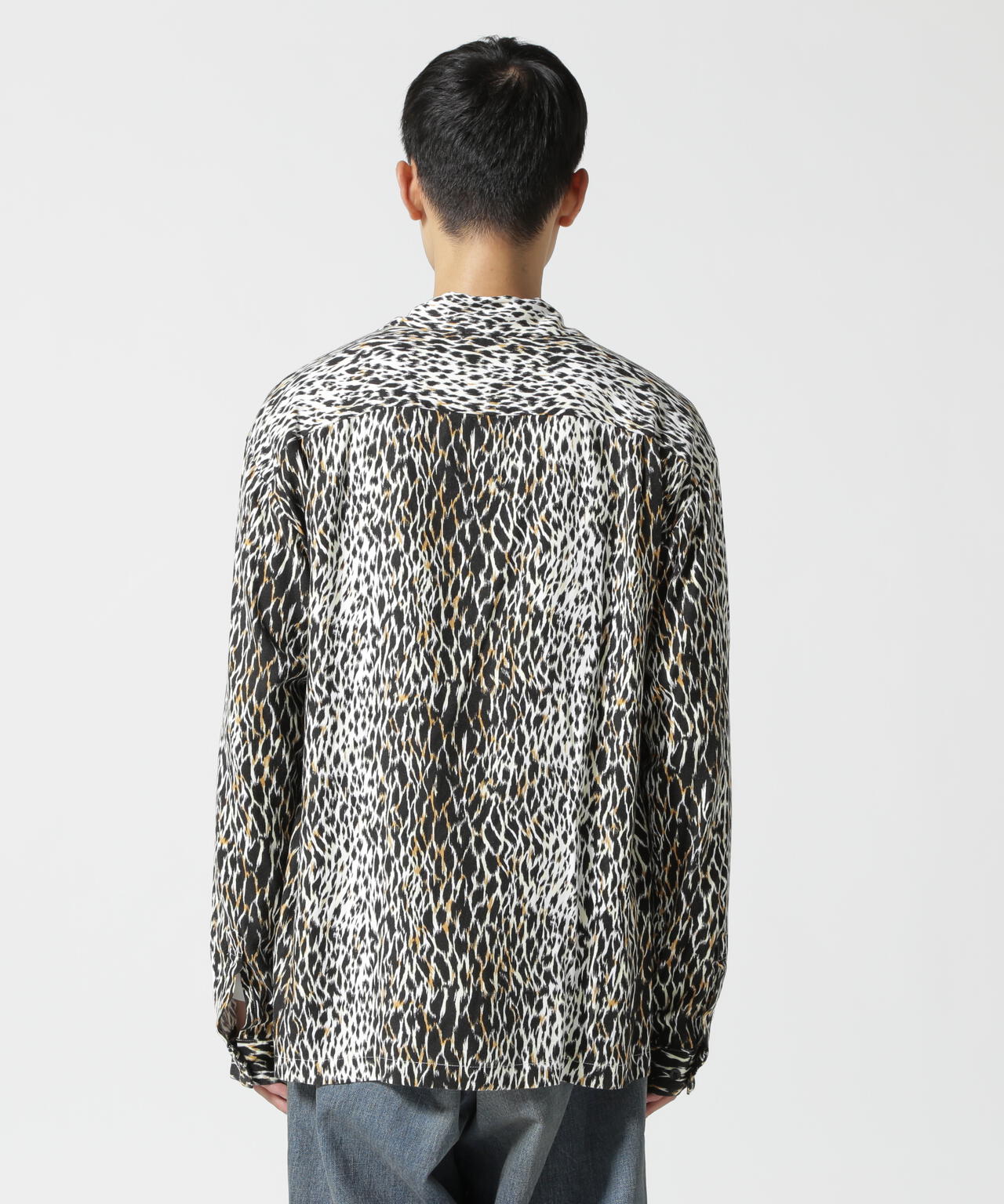 MINEDENIM（マインデニム）Leopard Open Collar SH