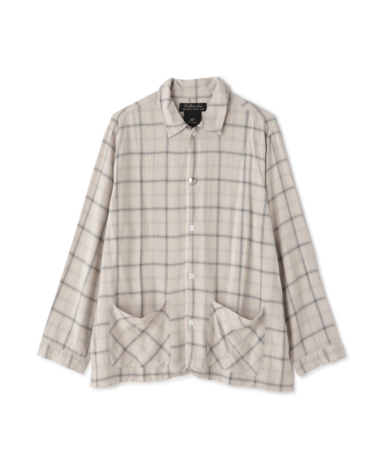 REMI RELIEF(レミレリーフ) 別注レーヨンチェックカバーオールシャツ