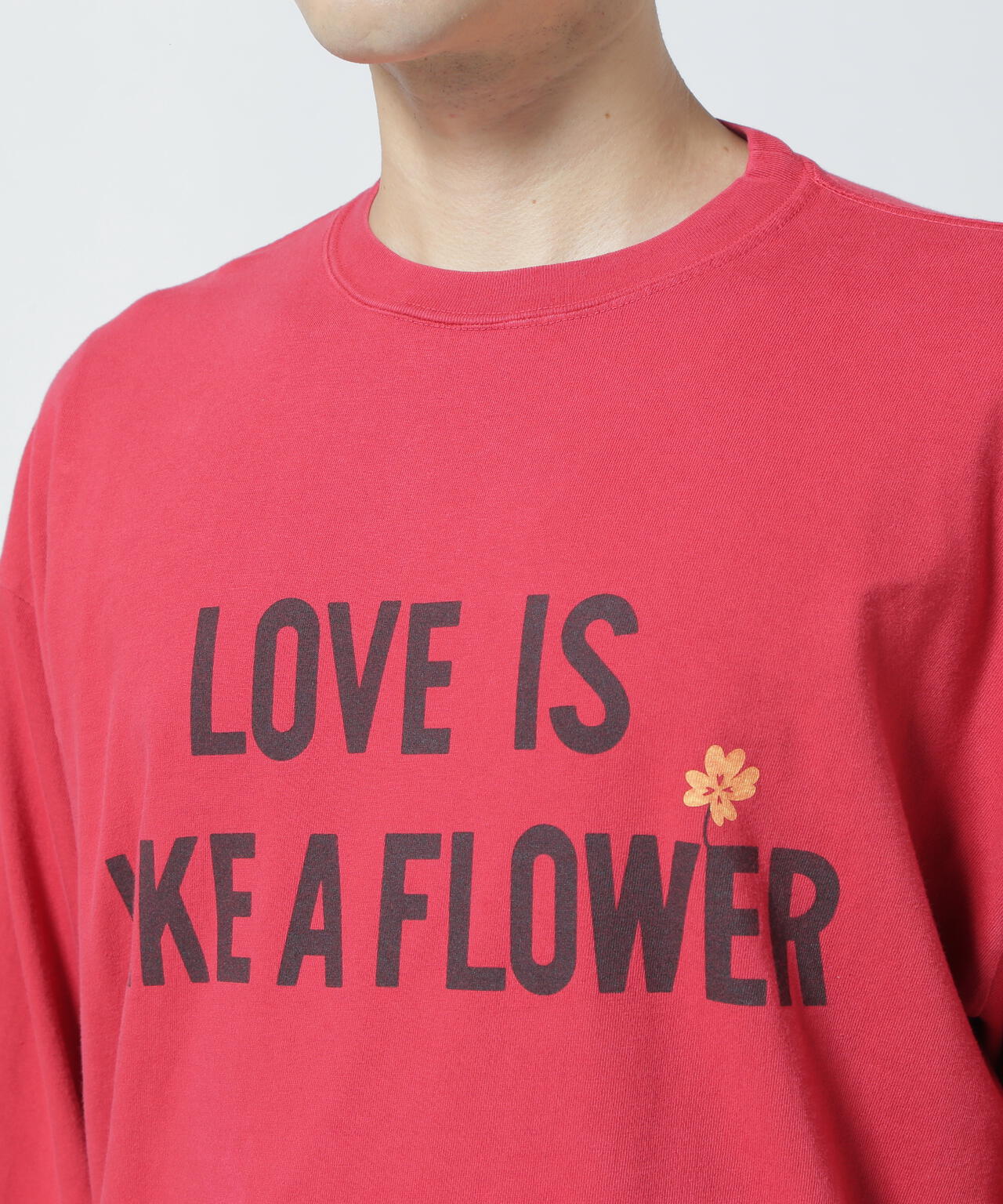 REMI RELIEF/別注LS T-SHIRT(LOVE IS LIKE A FLOWER)
