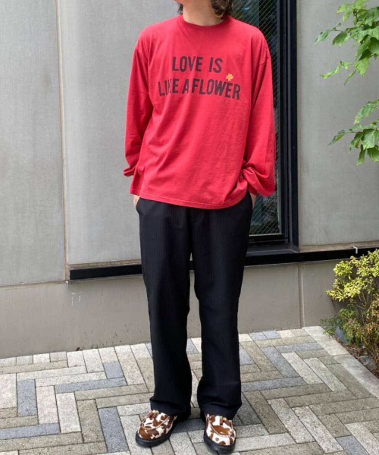 REMI RELIEF/別注LS T-SHIRT(LOVE IS LIKE A FLOWER)