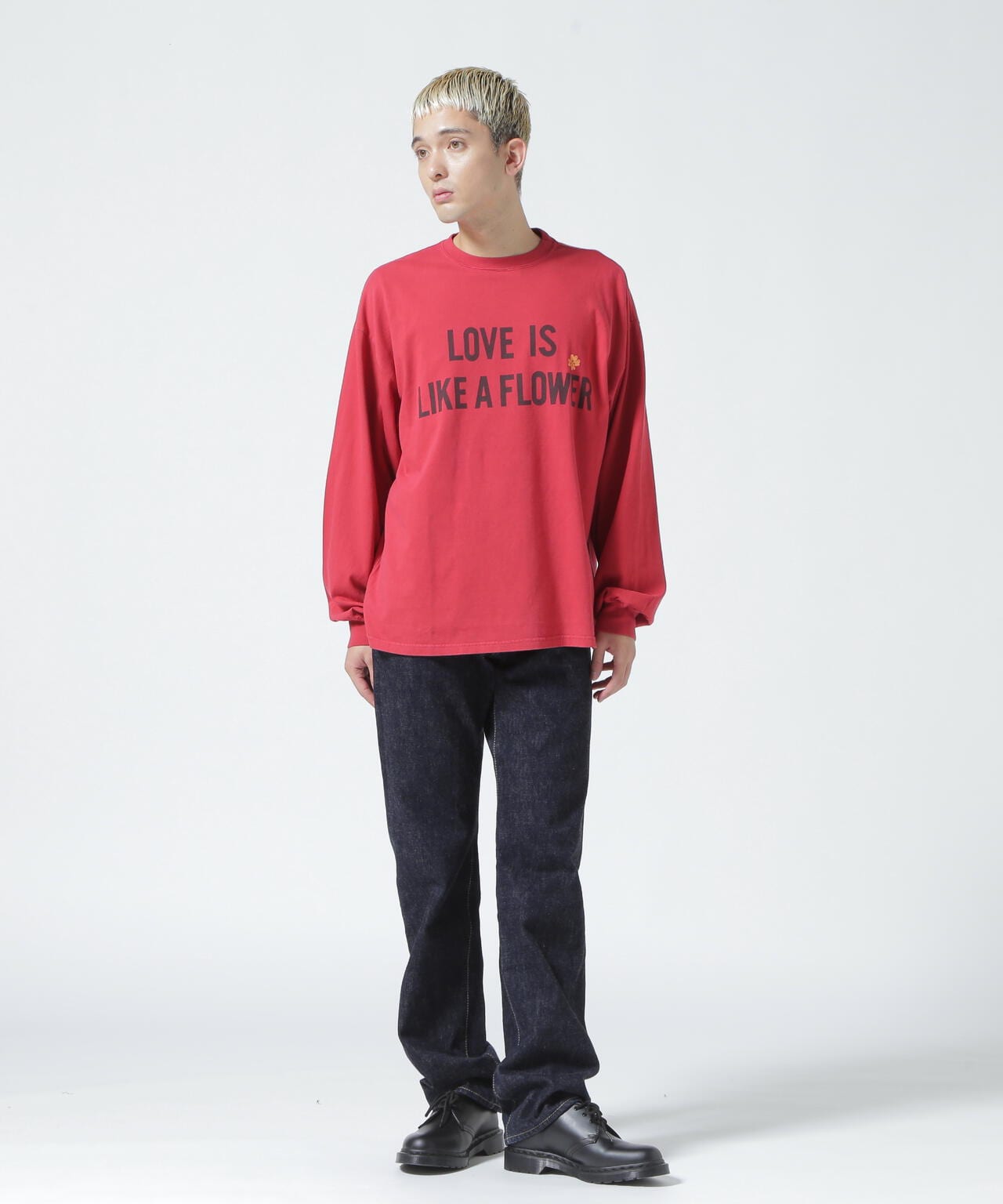 REMI RELIEF/別注LS T-SHIRT(LOVE IS LIKE A FLOWER)