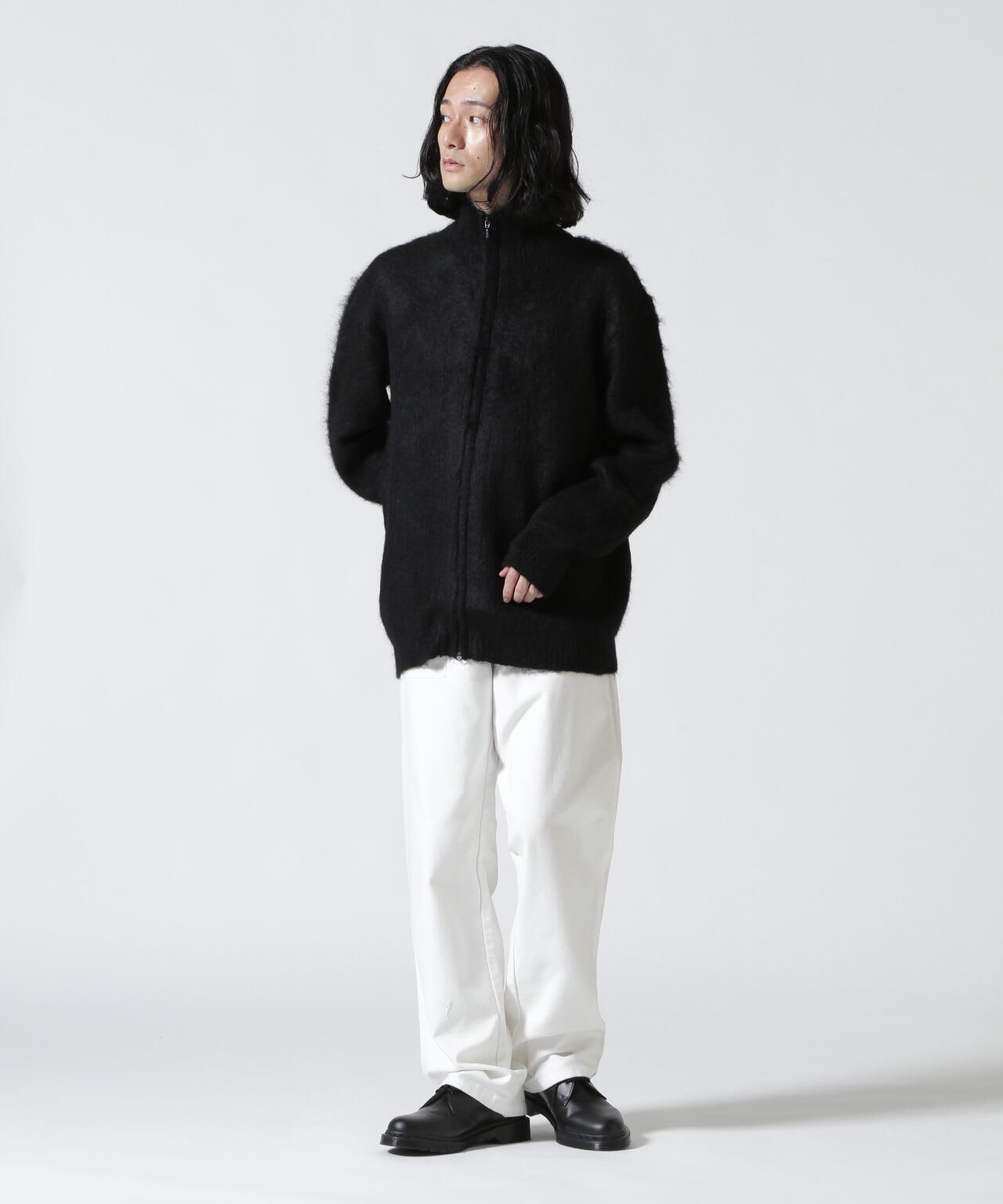 NEEDLES(ニードルズ) ZIPPED MOHAIR CARDIGAN - SOLID