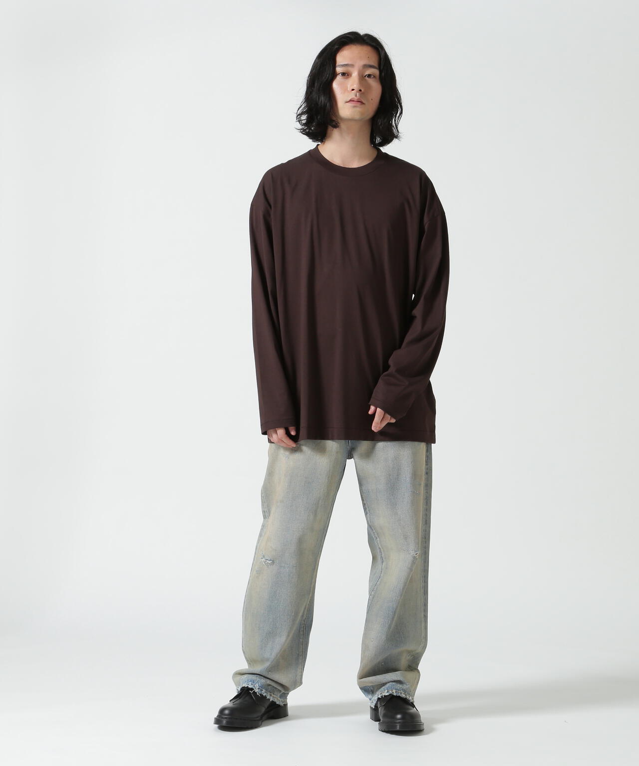 ATON (エイトン)SUVIN60/2 | OVERSIZED L/S T-SHIRT