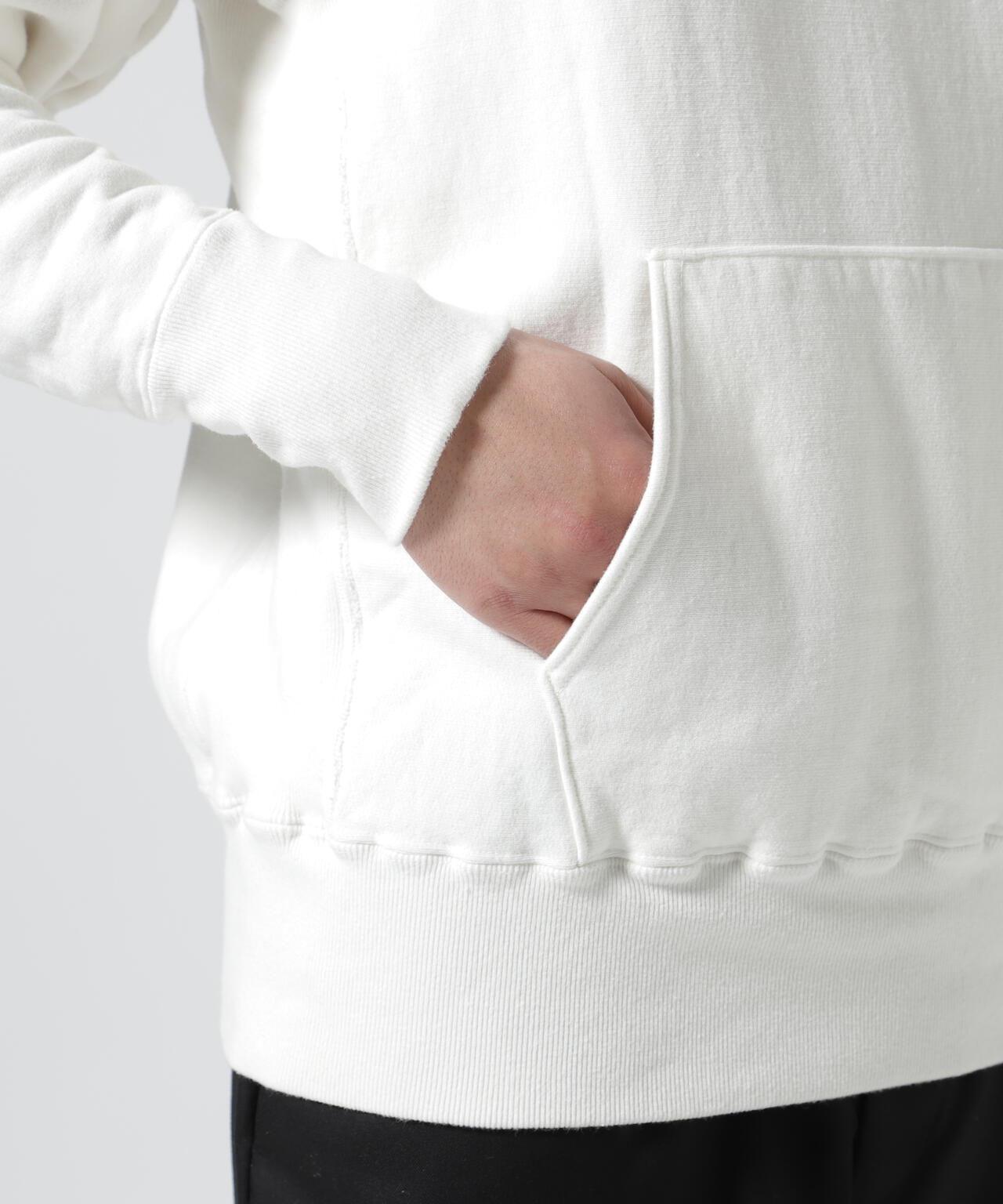 ATON (エイトン) GARMENT DYE URAKE | HOODIE