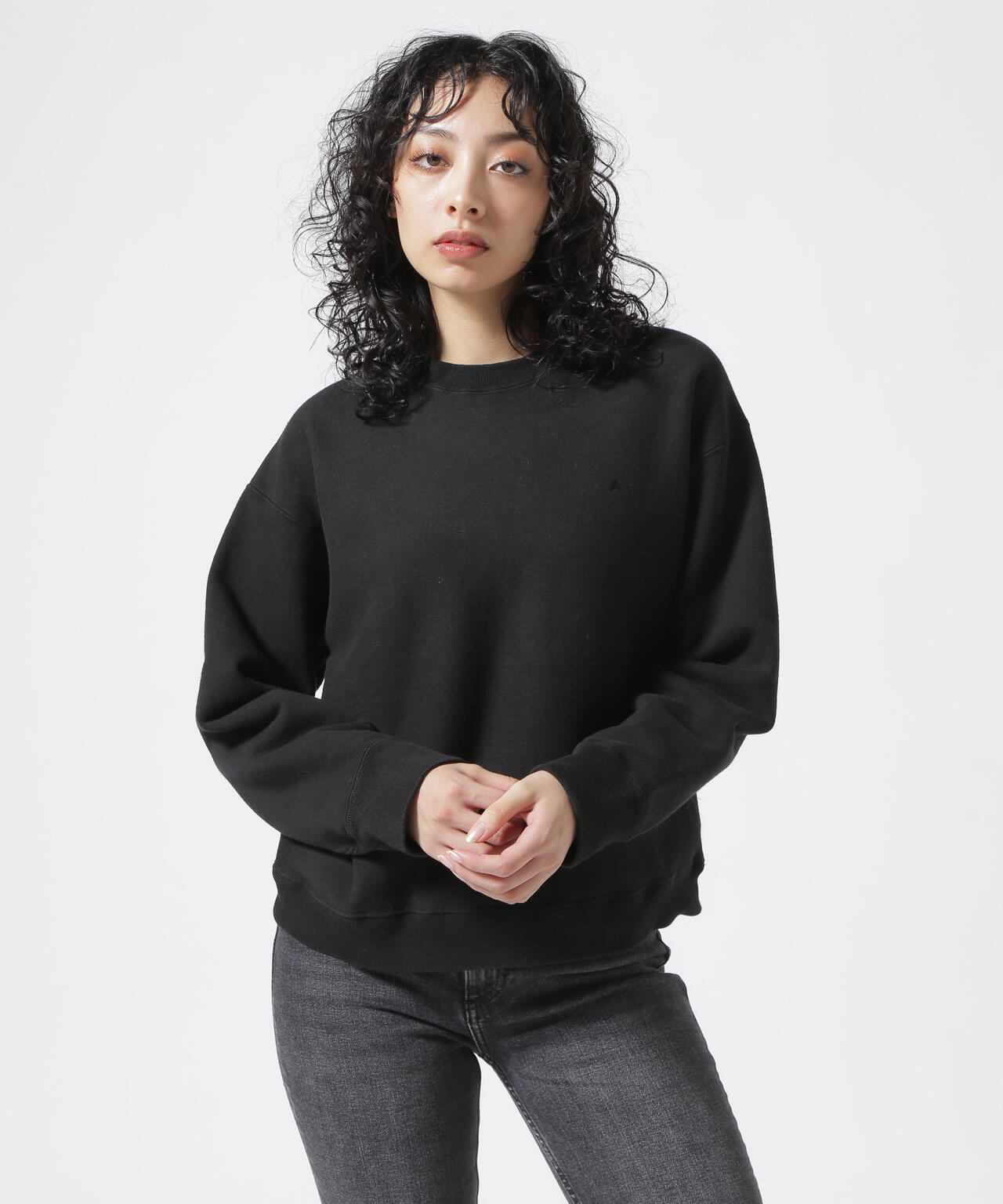 ATON（エイトン）GARMENT DYE | OVERSIZED SWEAT SHIRT ガーメントダイ オーバーサイズスウェットシャツ