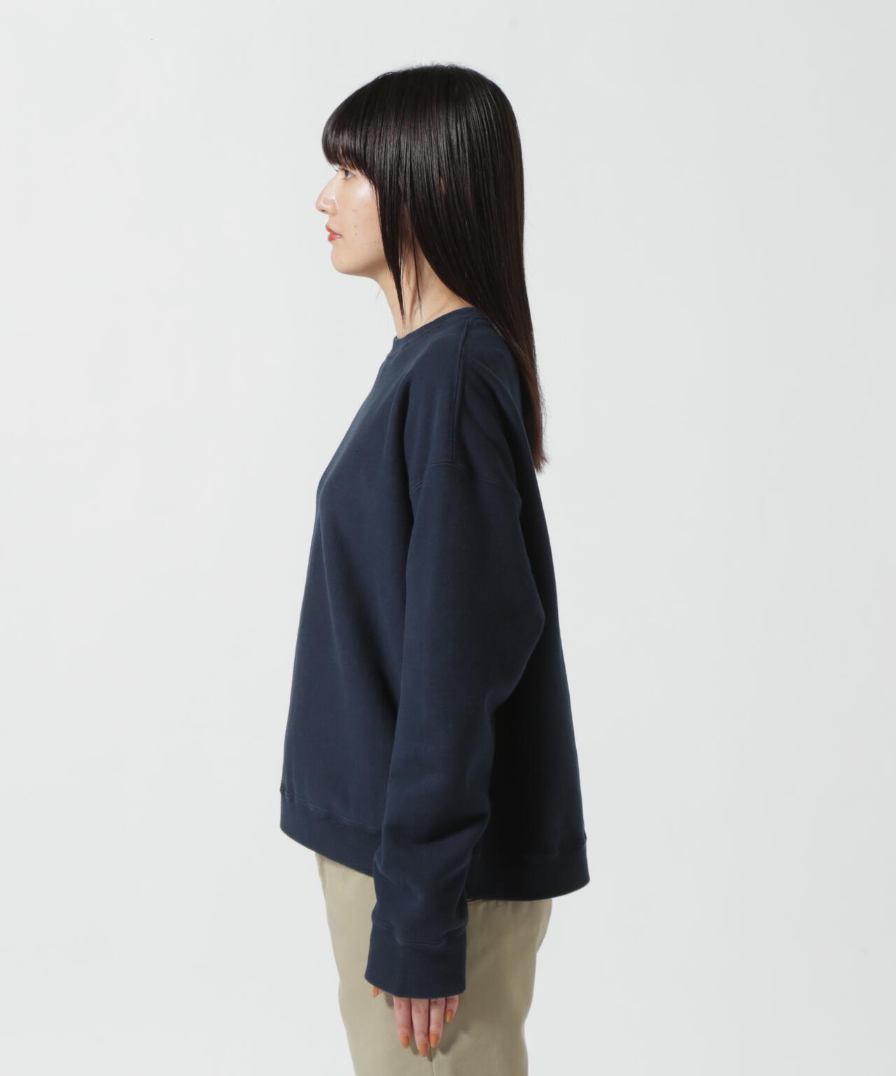 ATON (エイトン) B'2nd 別注GARMENT DYE URAKE / OVERSIZED SWEAT SHIRT/ウィメンズ