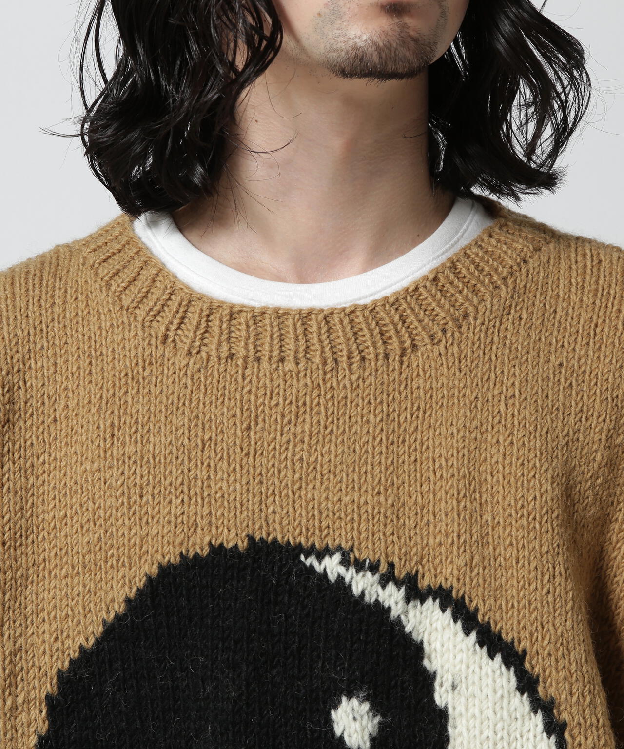 MacMahon Knitting Mills / Roll Neck Knit-Big Yin&Yang