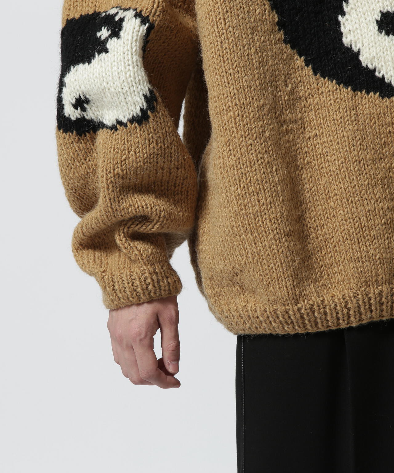 MacMahon Knitting Mills / Roll Neck Knit-Big Yin&Yang