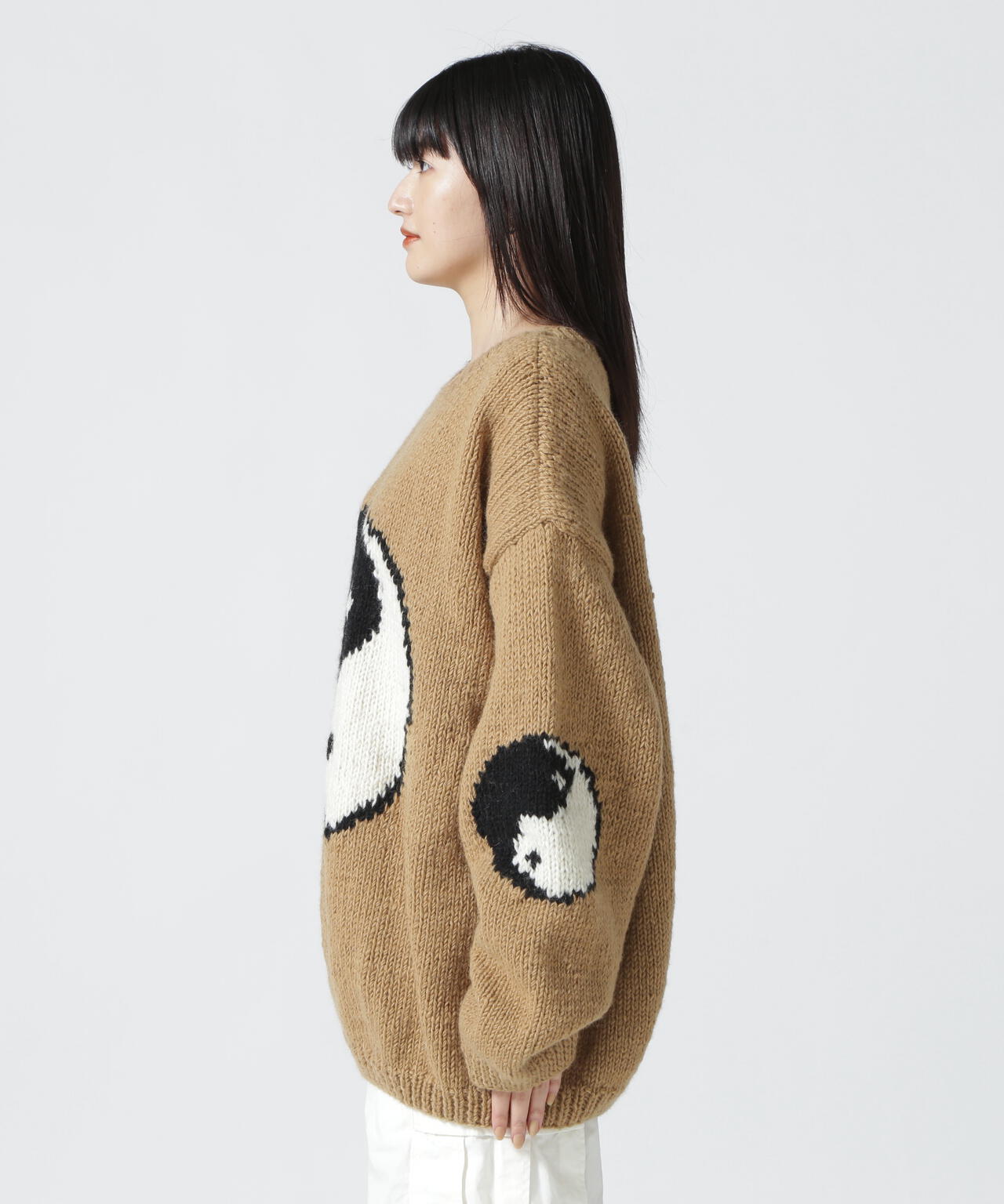 MacMahon Knitting Mills / Roll Neck Knit-Big Yin&Yang