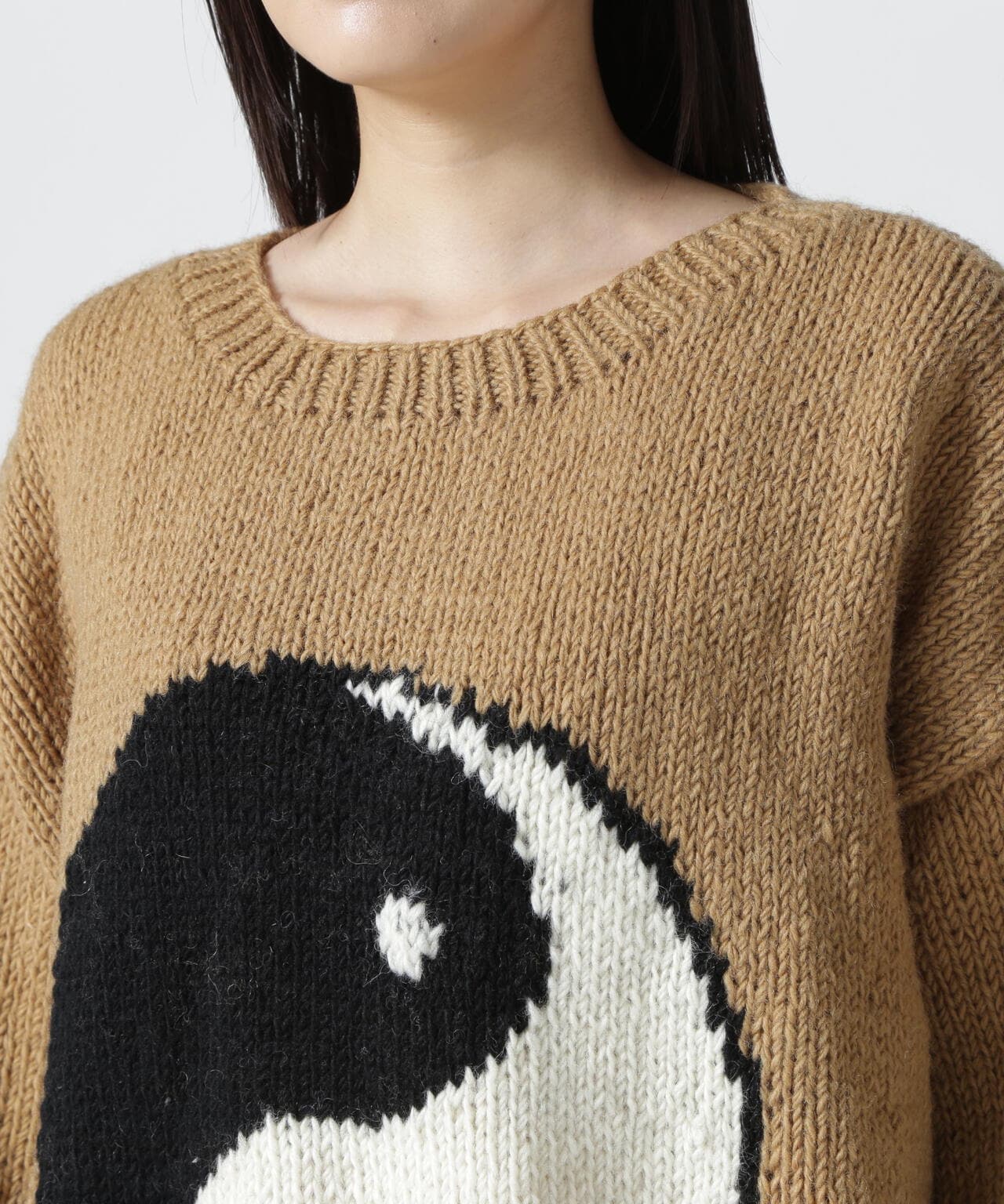 MacMahon Knitting Mills / Roll Neck Knit-Big Yin&Yang
