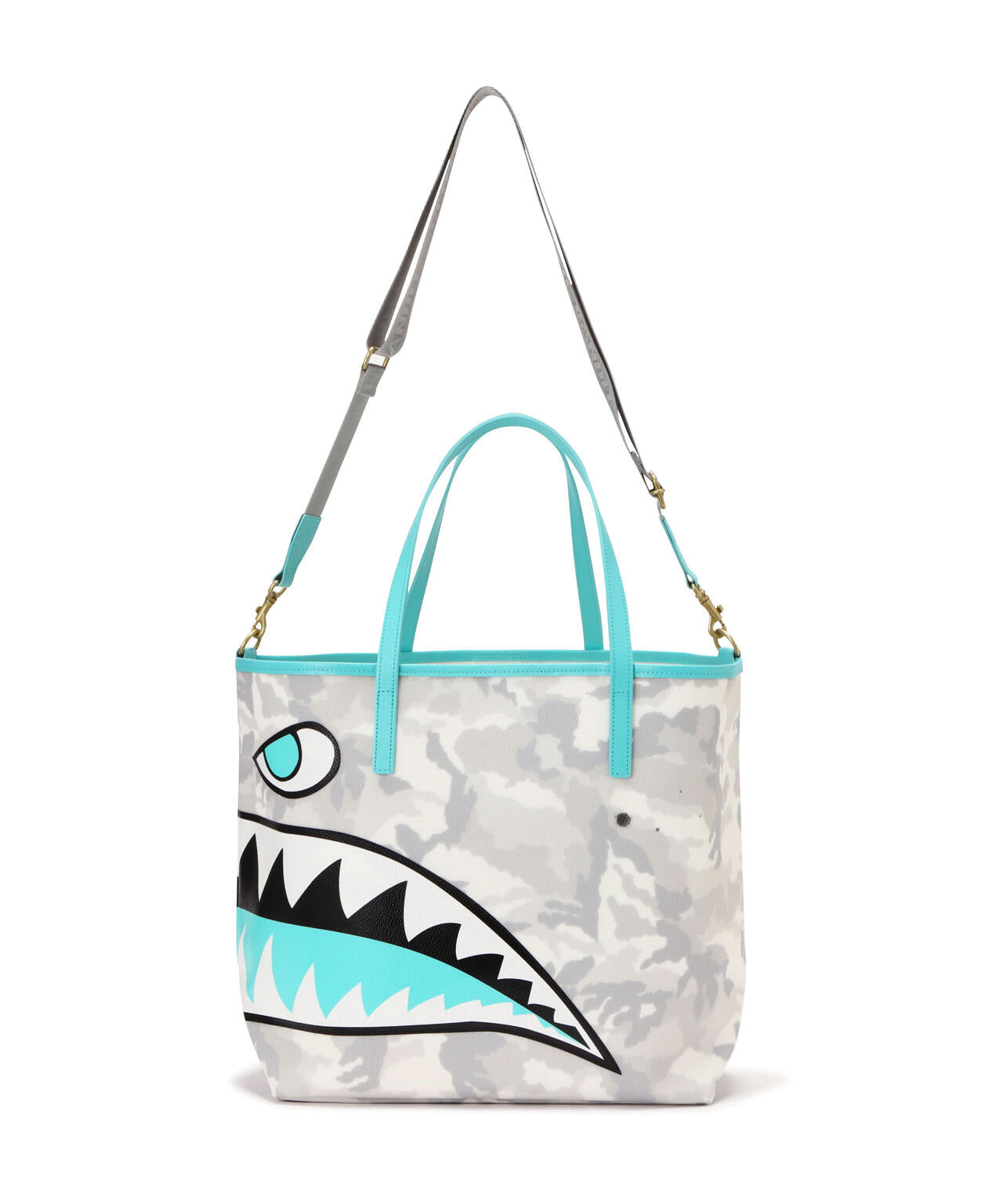 GENTIL BANDIT（ジャンティバンティ）xB'2nd別注カラートートバッグ SHARK MM-WHITE