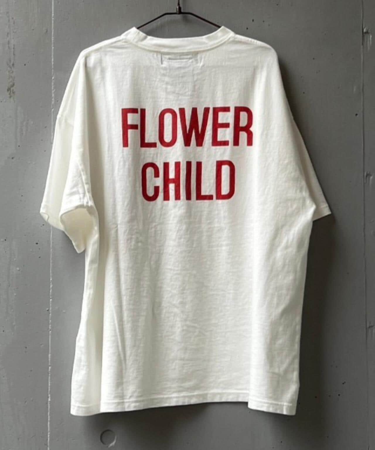 REMI RELIEF / 別注LW加工 20/-天竺BIGサイズ FLOWER CHILD