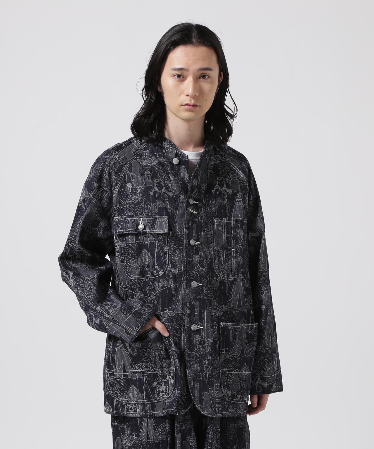 NEEDLES / CHORE COAT - 7OZ DENIM / NATIVE AMERICAN DOLL JQ.