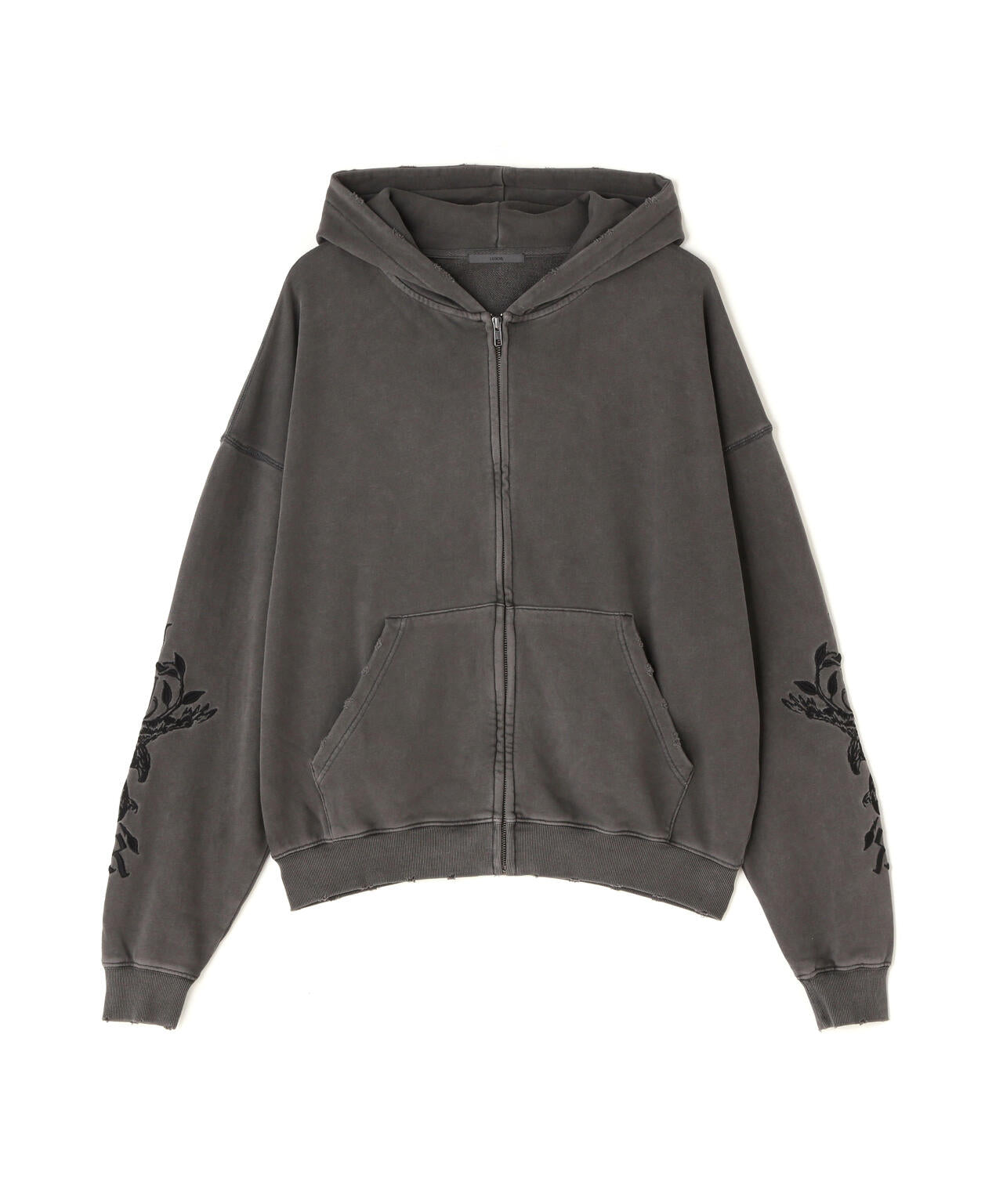 LUSOR（ルーソル）PIGMENT SWEAT ZIP HOODIE FLOWER