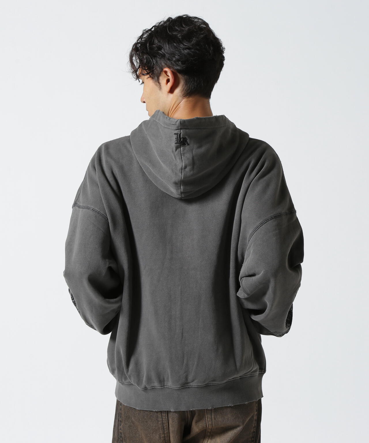 LUSOR（ルーソル）PIGMENT SWEAT ZIP HOODIE FLOWER