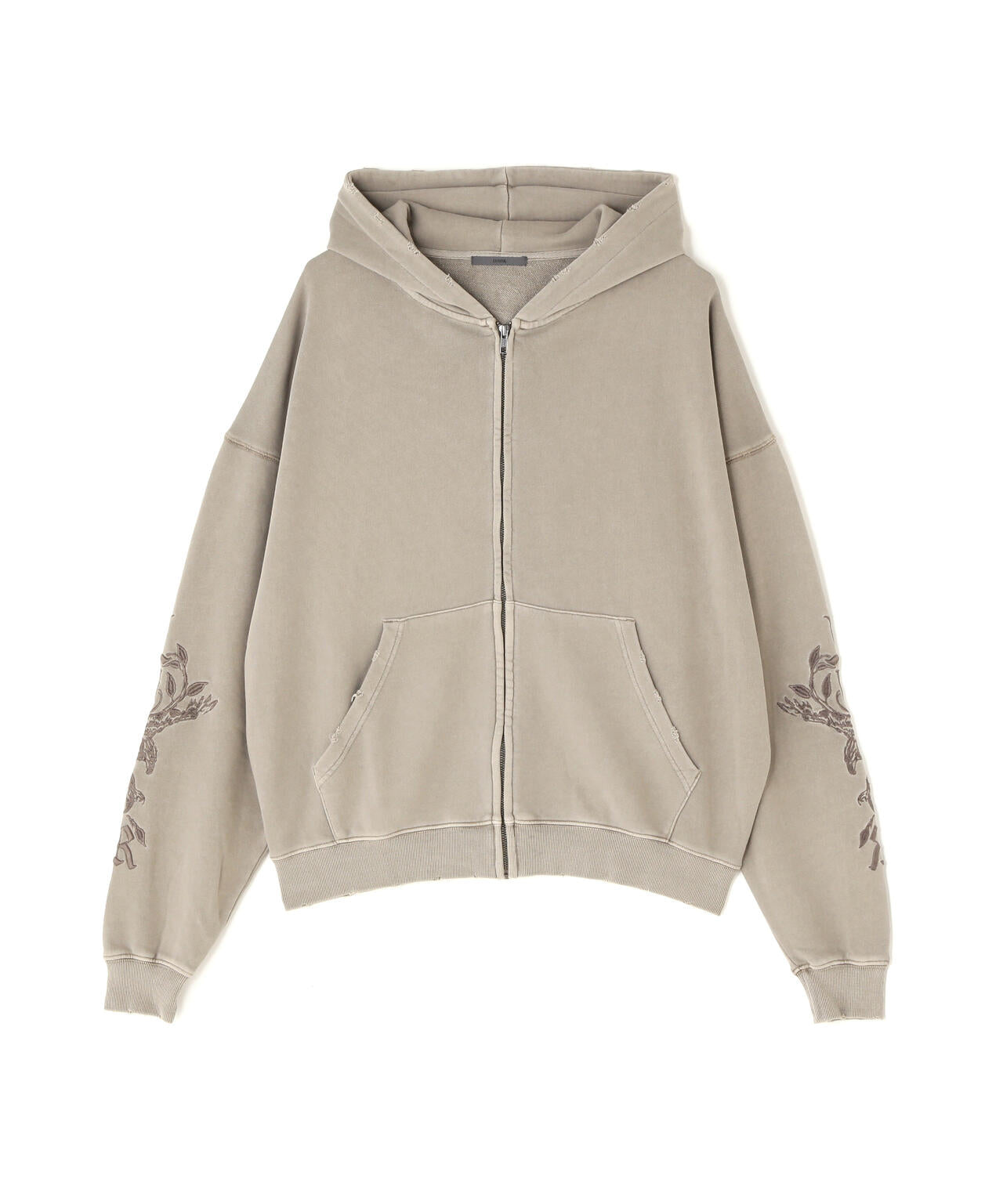 LUSOR（ルーソル）PIGMENT SWEAT ZIP HOODIE FLOWER