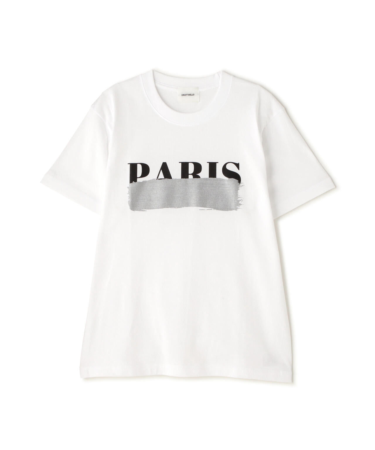 DROIT BELLO（ドロイトベロ）SILVERブラッシュPARIS Tシャツ