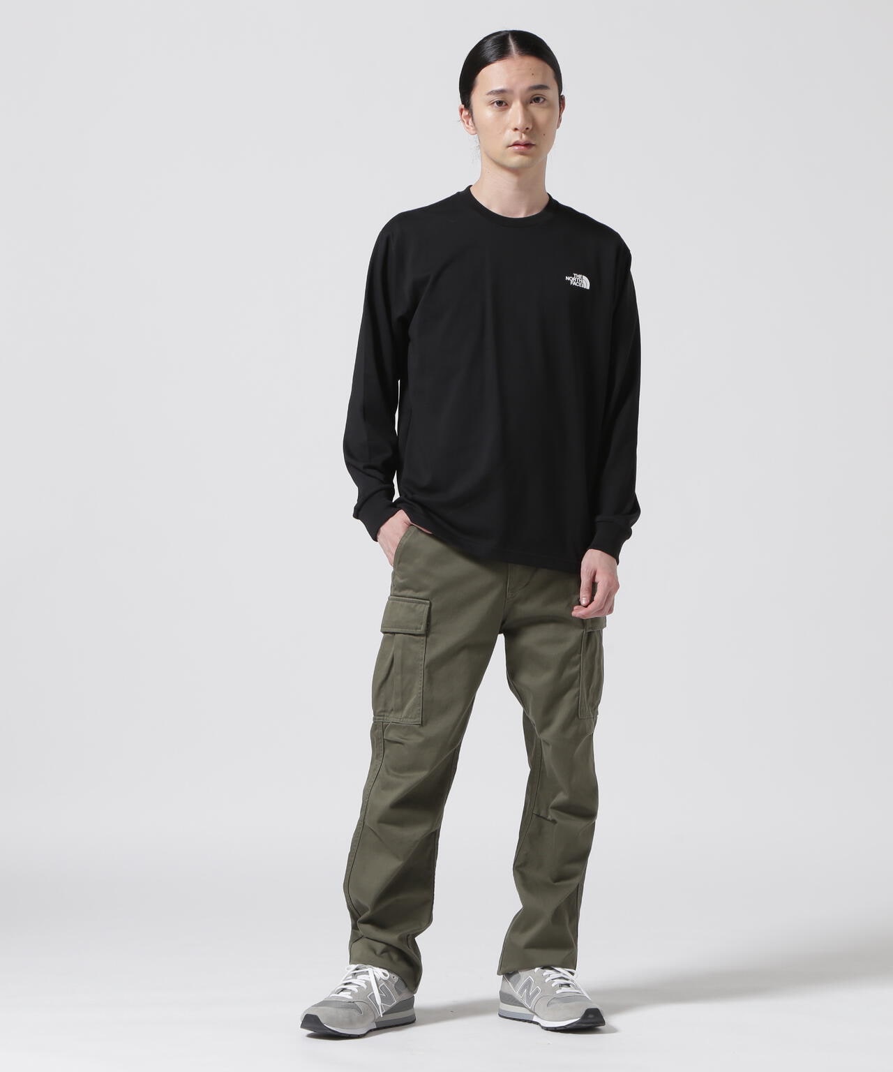 THE NORTH FACE/ザ・ノース・フェイス　L/S Back Square Logo Tee