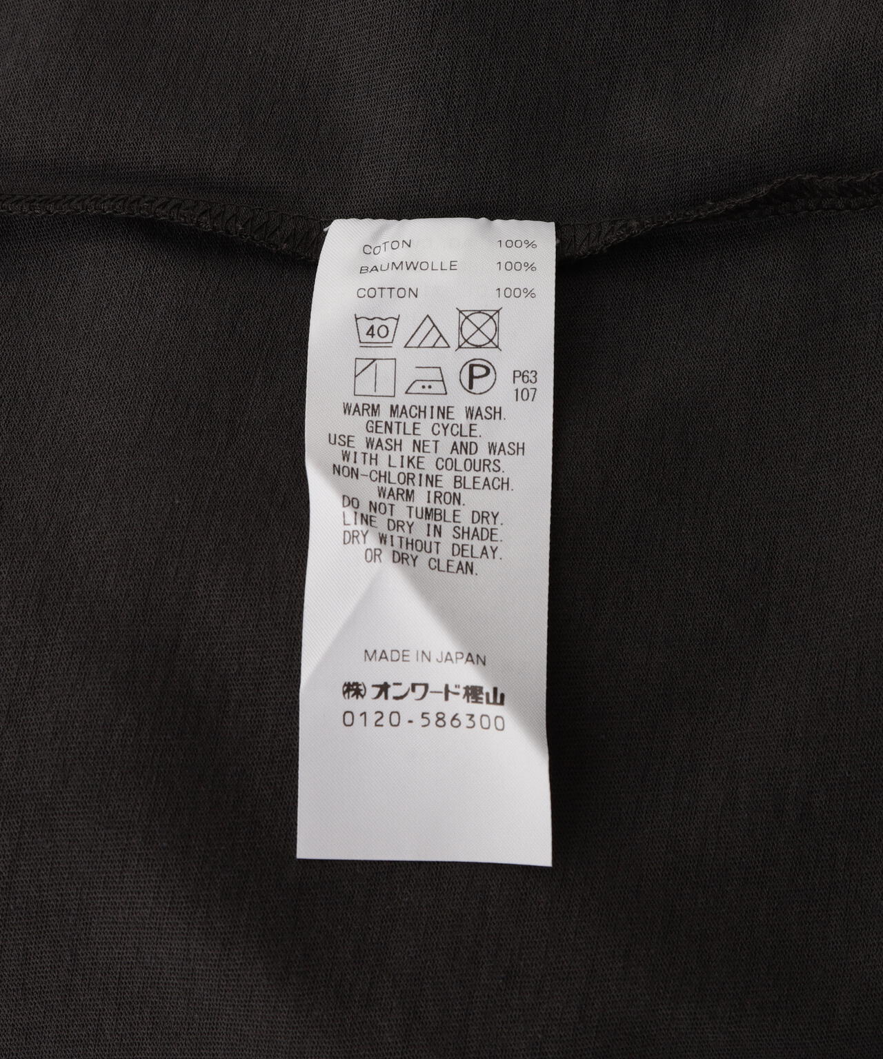 ATON (エイトン)FRESCA PLATE / OVERSIZED L/S T-SHIRT