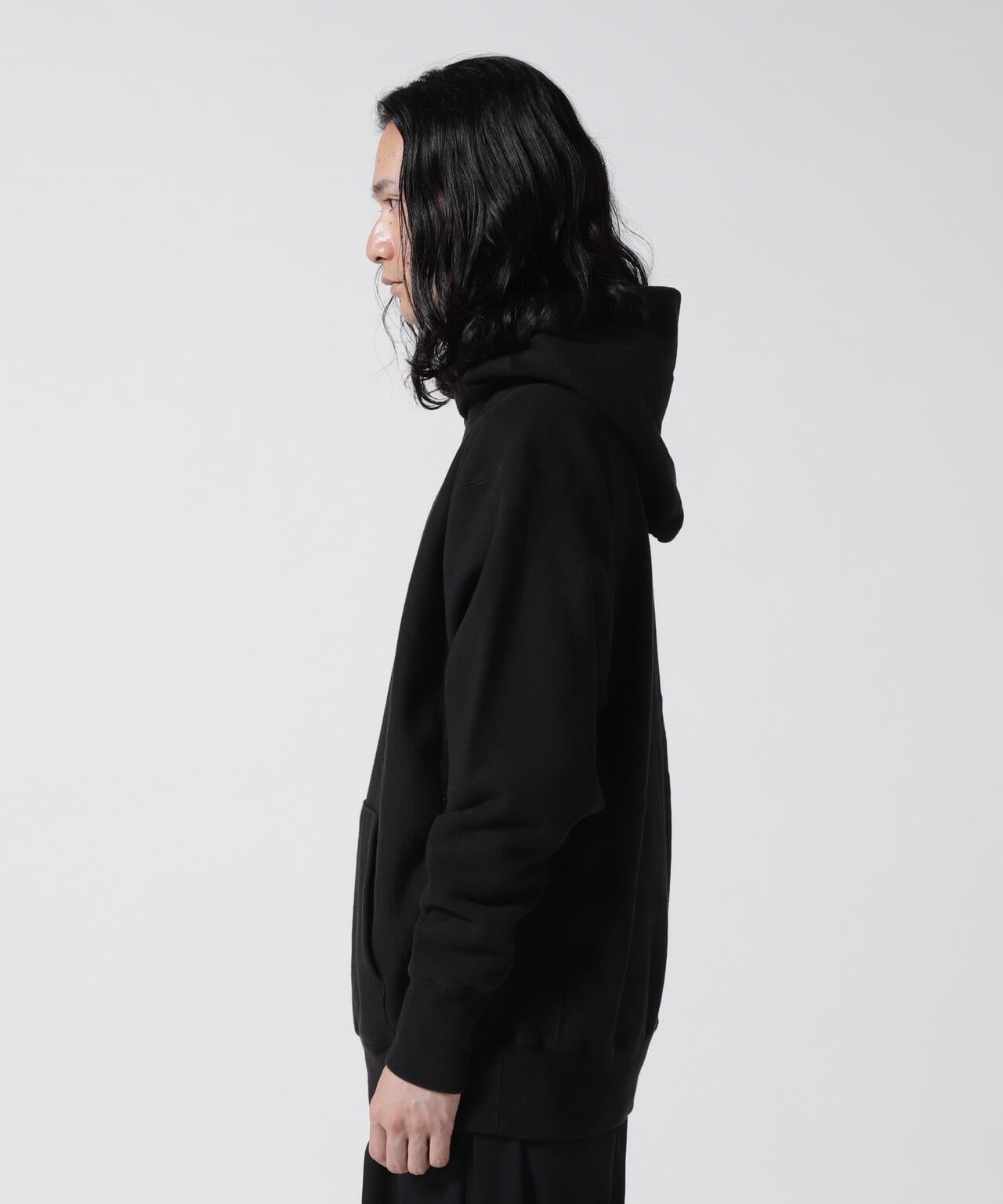 ATON (エイトン) GARMENT DYED URAKE  HOODIE