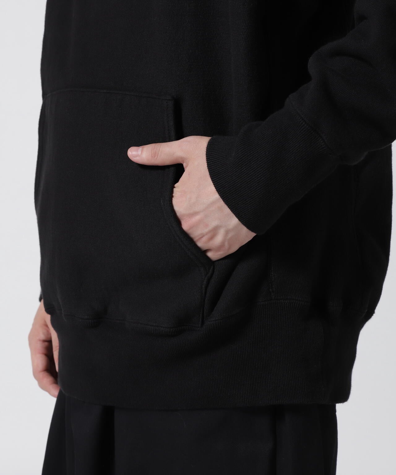 ATON (エイトン) GARMENT DYED URAKE  HOODIE
