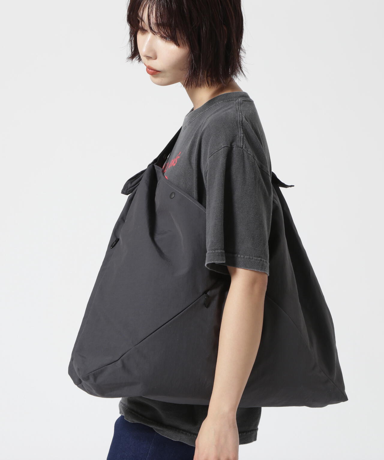 SLOW(スロウ)span nylon-wrap bag L-(586S113K) スパンナイロンバッグL