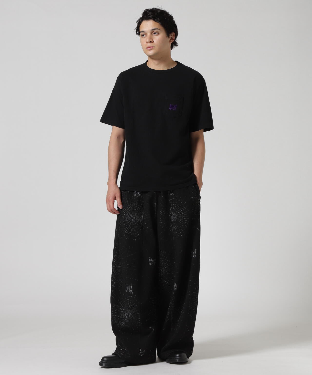 NEEDLES / H.D. Track Pant - Pile Jacquard / Spider Web