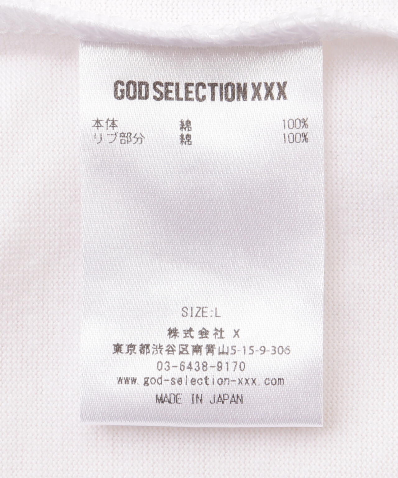 GOD SELECTION XXX/LONG SLEEVE T-SHIRT GX-A25-LT-07