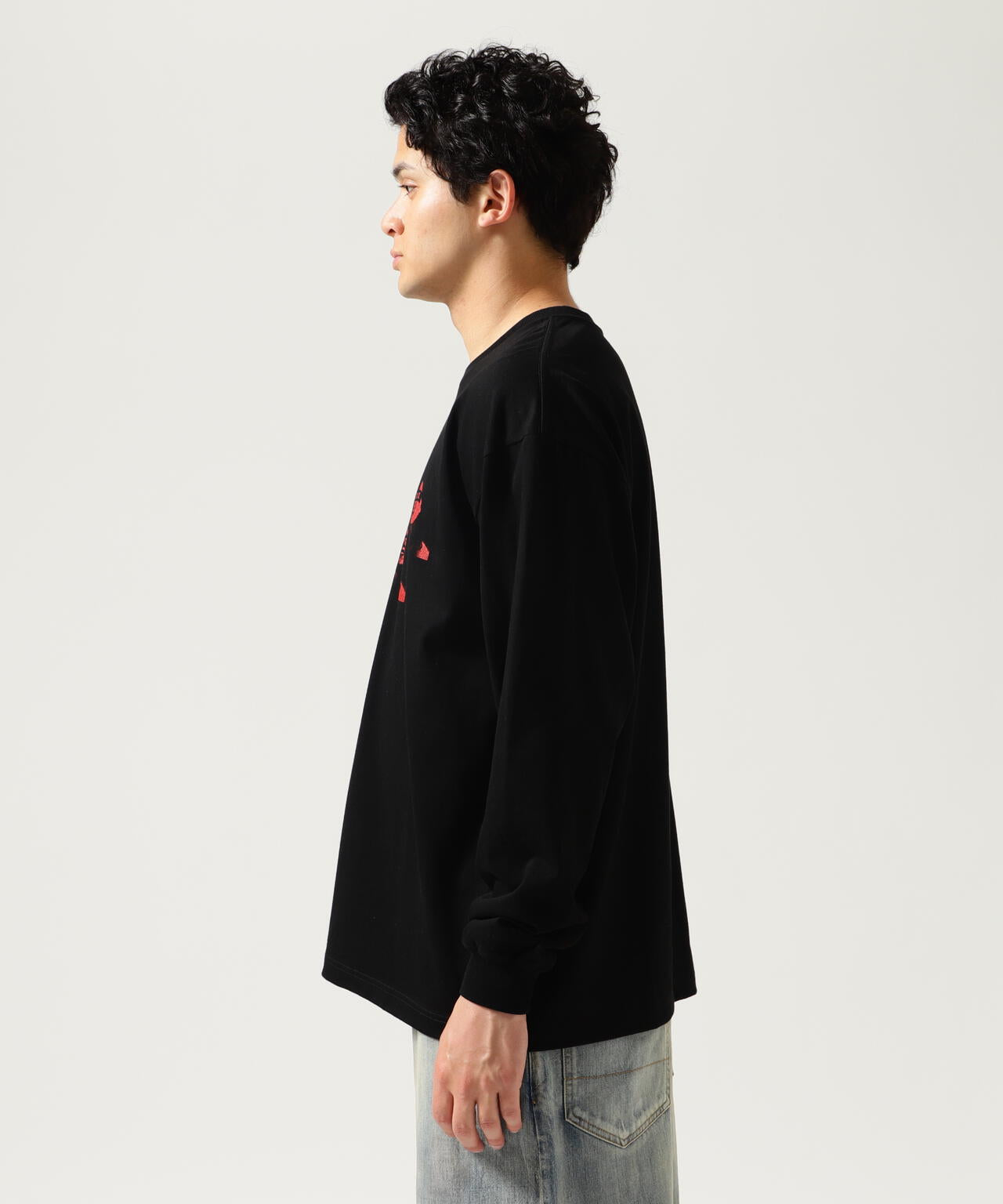 GOD SELECTION XXX/3 FACE LONG SLEEVE T-SHIRT
