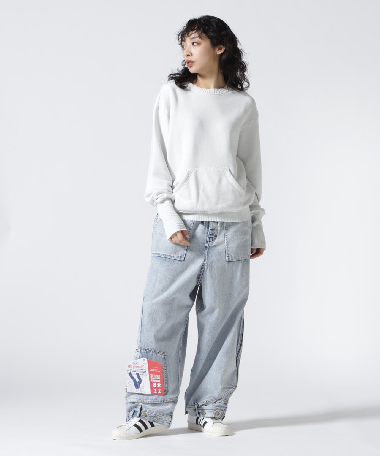 PERFECT RIBS（パーフェクトリブズ）Relax Pocket Crew Neck Sweat