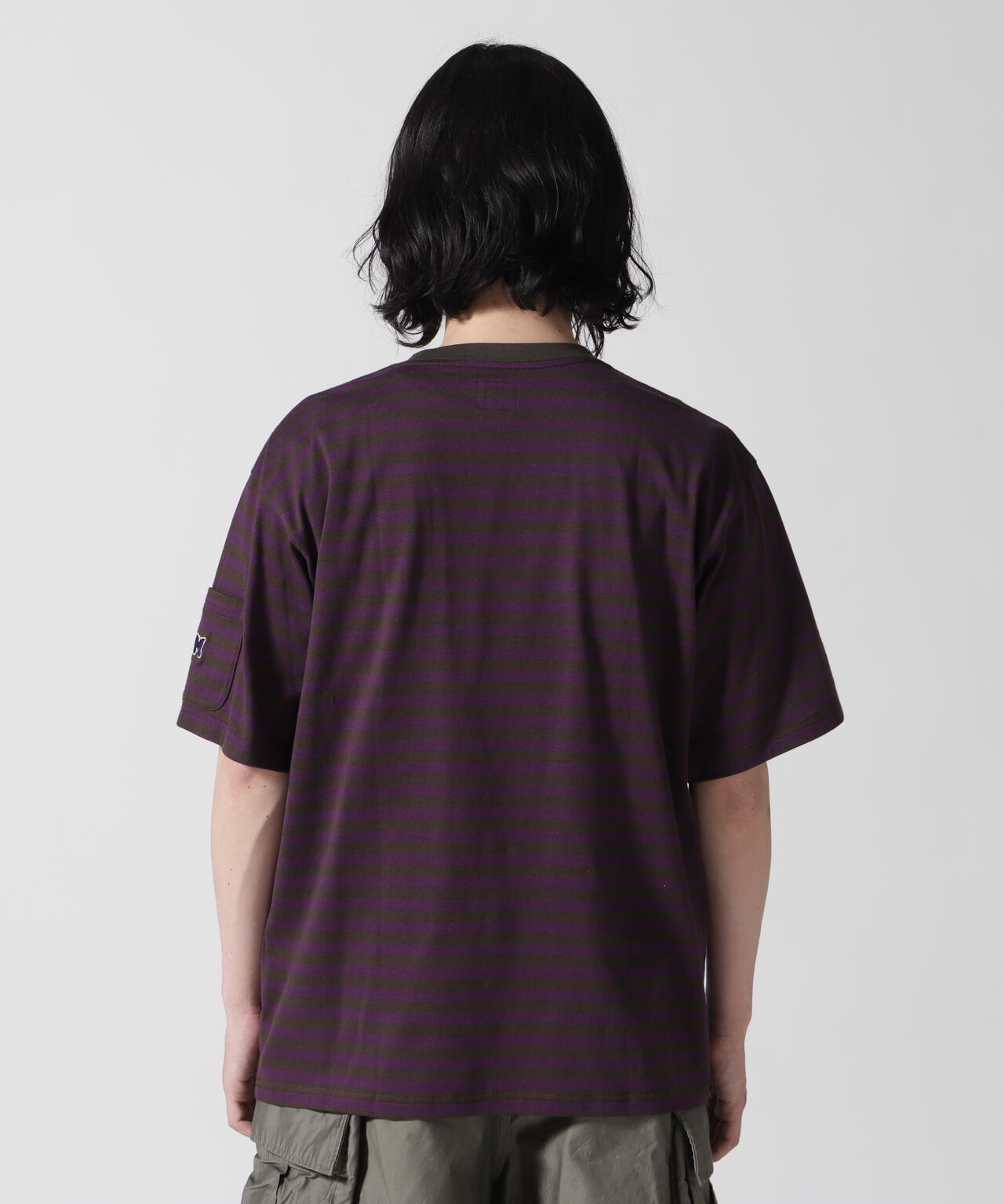 NEEDLES(ニードルズ)S/S Crew Neck Tee - Cotton Stripe Jersey