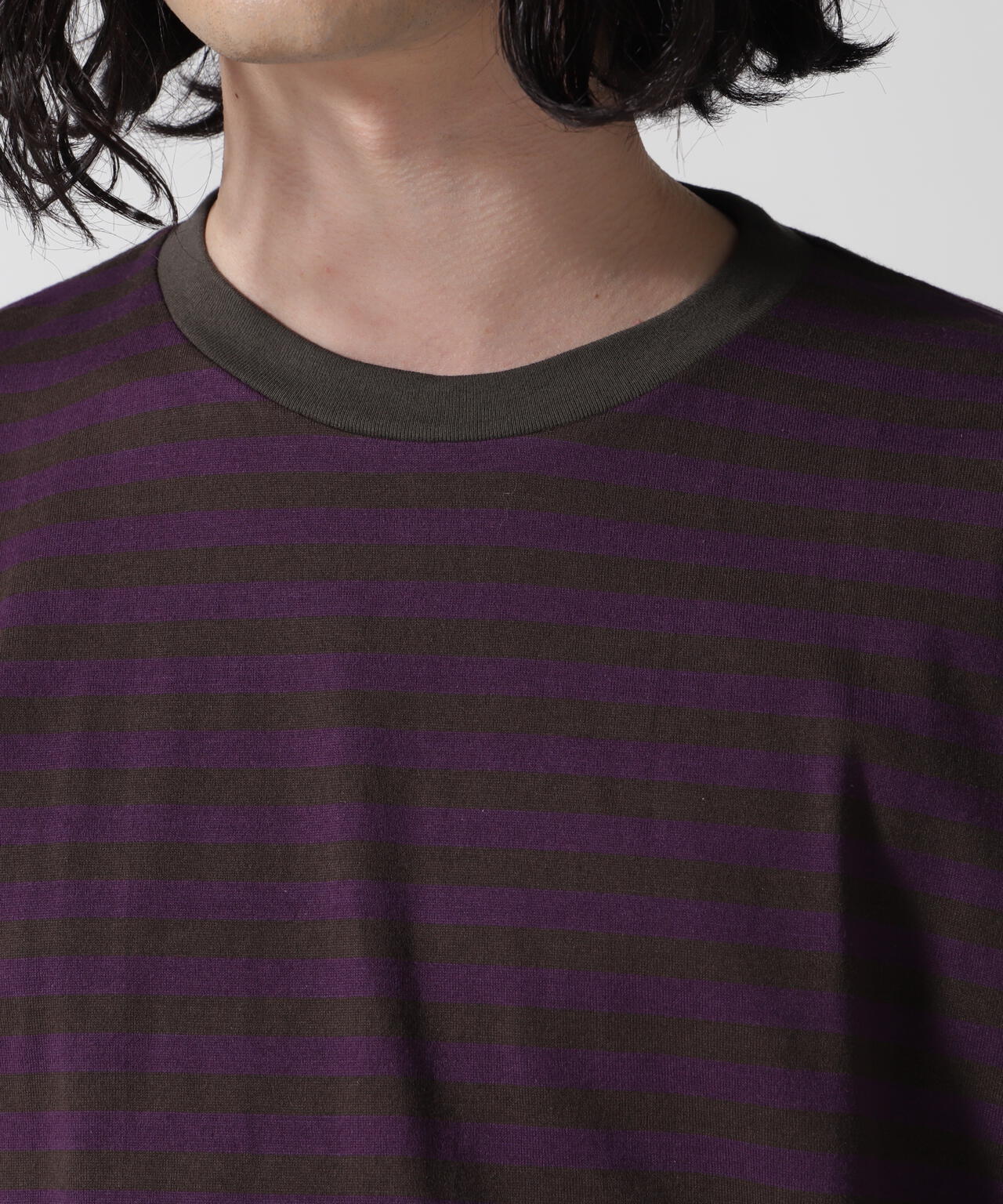 NEEDLES(ニードルズ)S/S Crew Neck Tee - Cotton Stripe Jersey