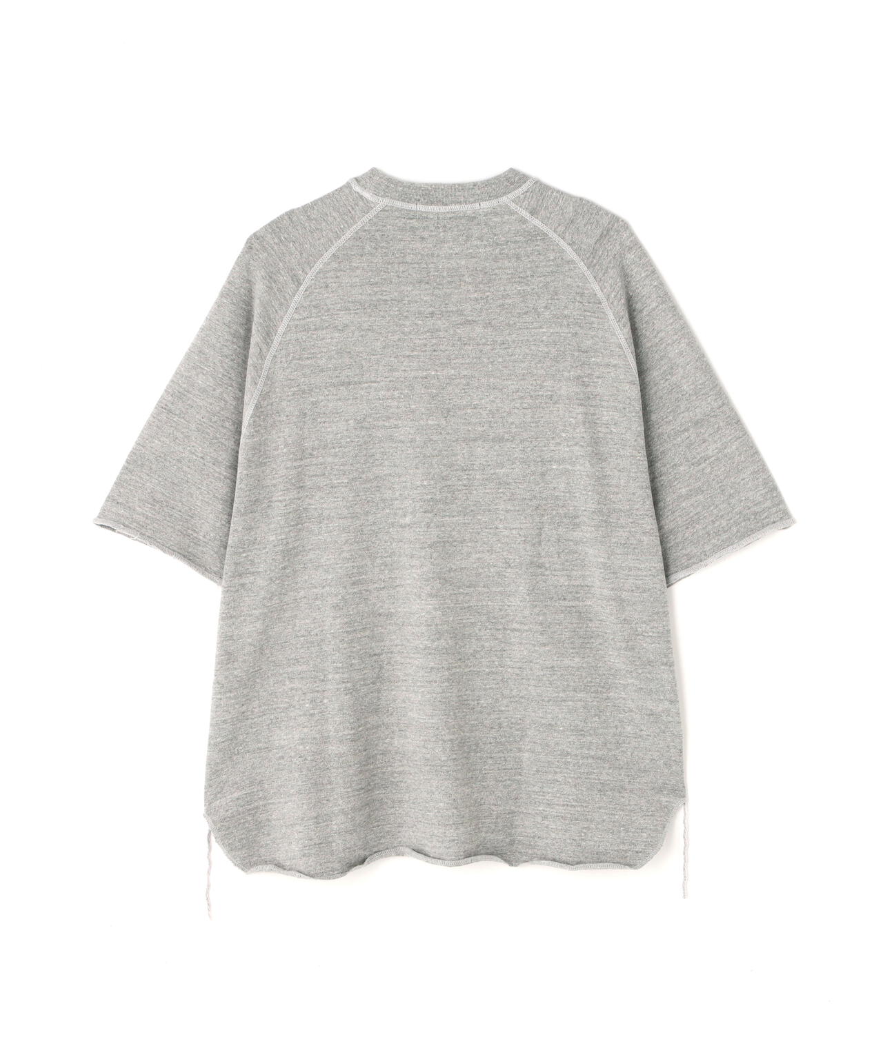 REMI RELIEF(レミレリーフ)別注 SP加工8/天竺ラグランT GREY(LEOPARDS)