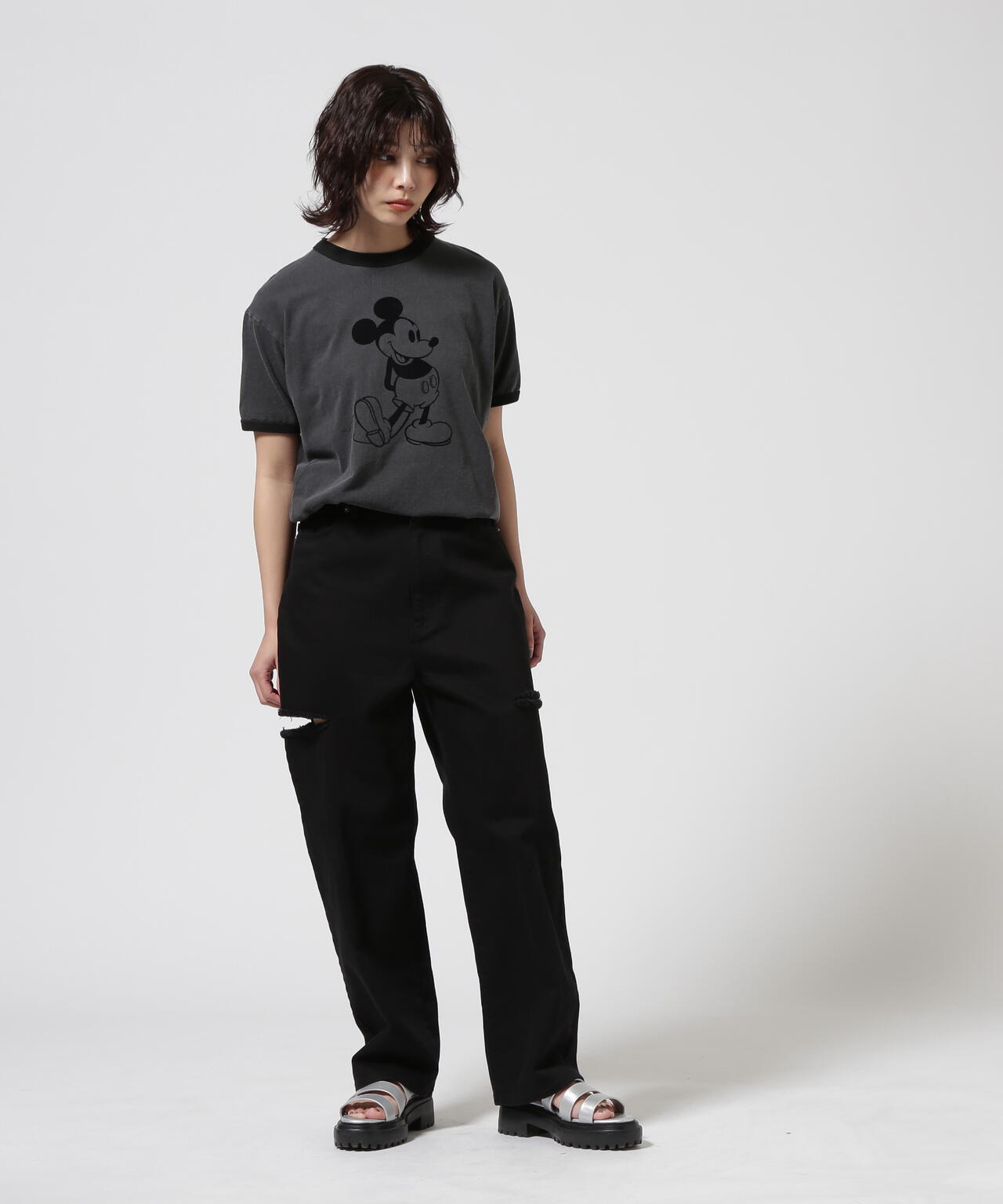 GOOD ROCK SPEED (グッドロックスピード) Disney リンガーTシャツ