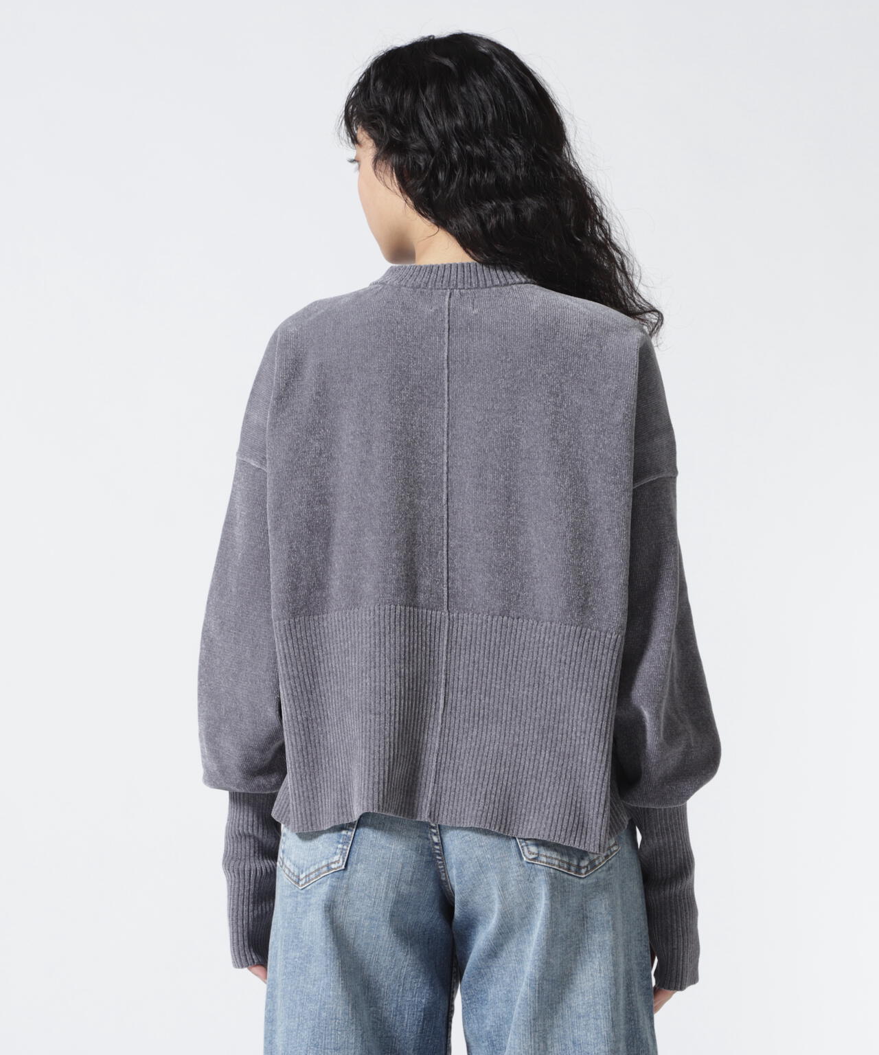 DROIT BELLO(ドロイトベロ) モールヤーンショートプルオーバー