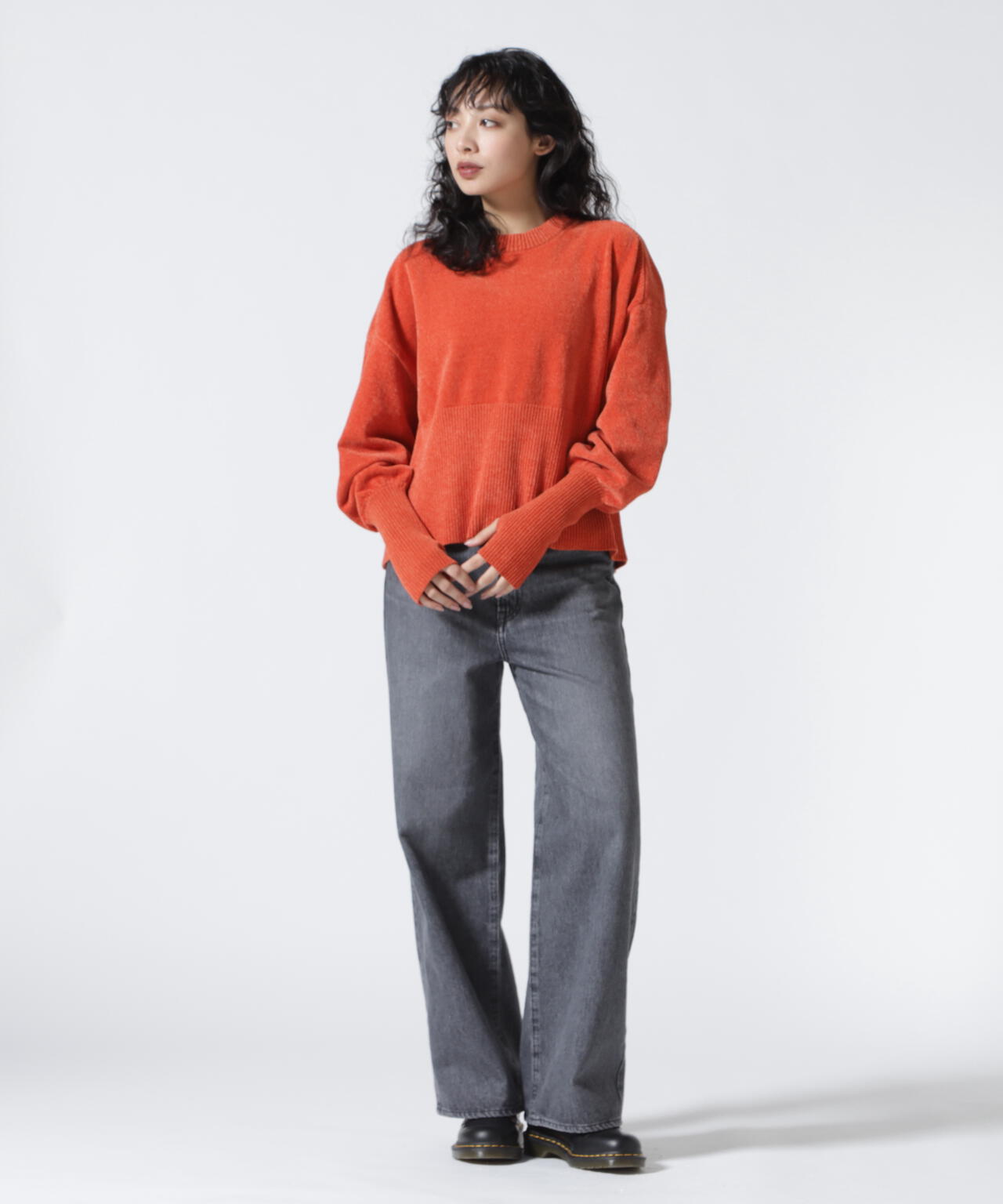 DROIT BELLO(ドロイトベロ) モールヤーンショートプルオーバー