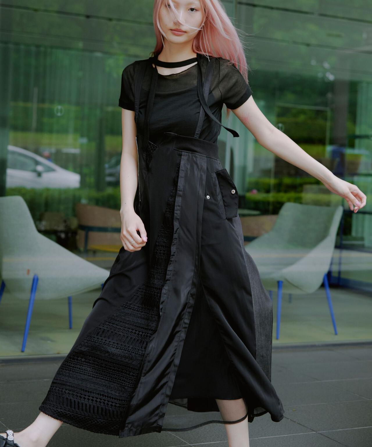 AULA AILA（アウラ アイラ）別注2WAYLACE MIX JUMPER SKIRT