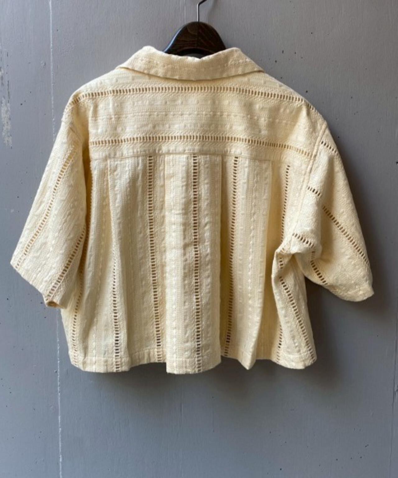 Schott×RUMBLE RED（ショット×ランブルレッド）オリジナル刺繍半袖開襟シャツ