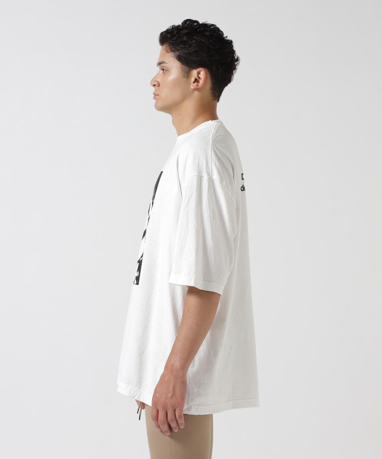 MINEDENIM（マインデニム）Monochrome Two tone Face Crewneck T-SH