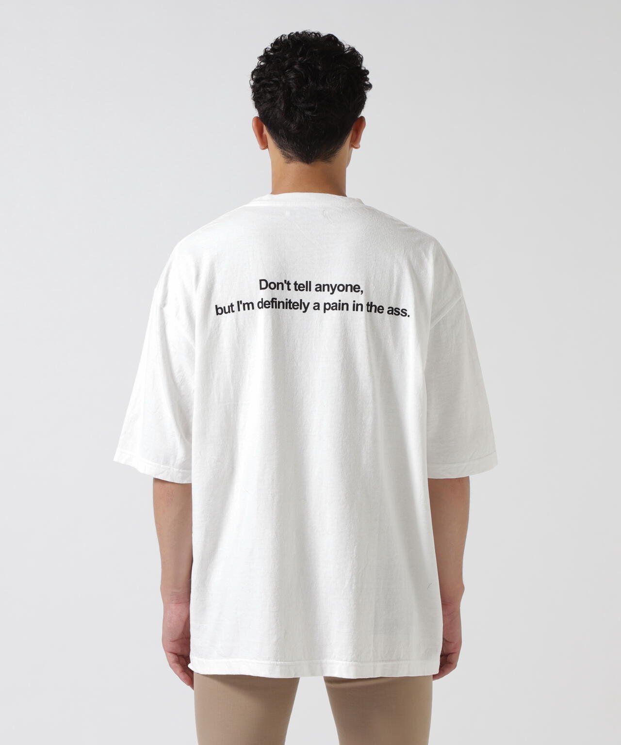 MINEDENIM（マインデニム）Monochrome Two tone Face Crewneck T-SH