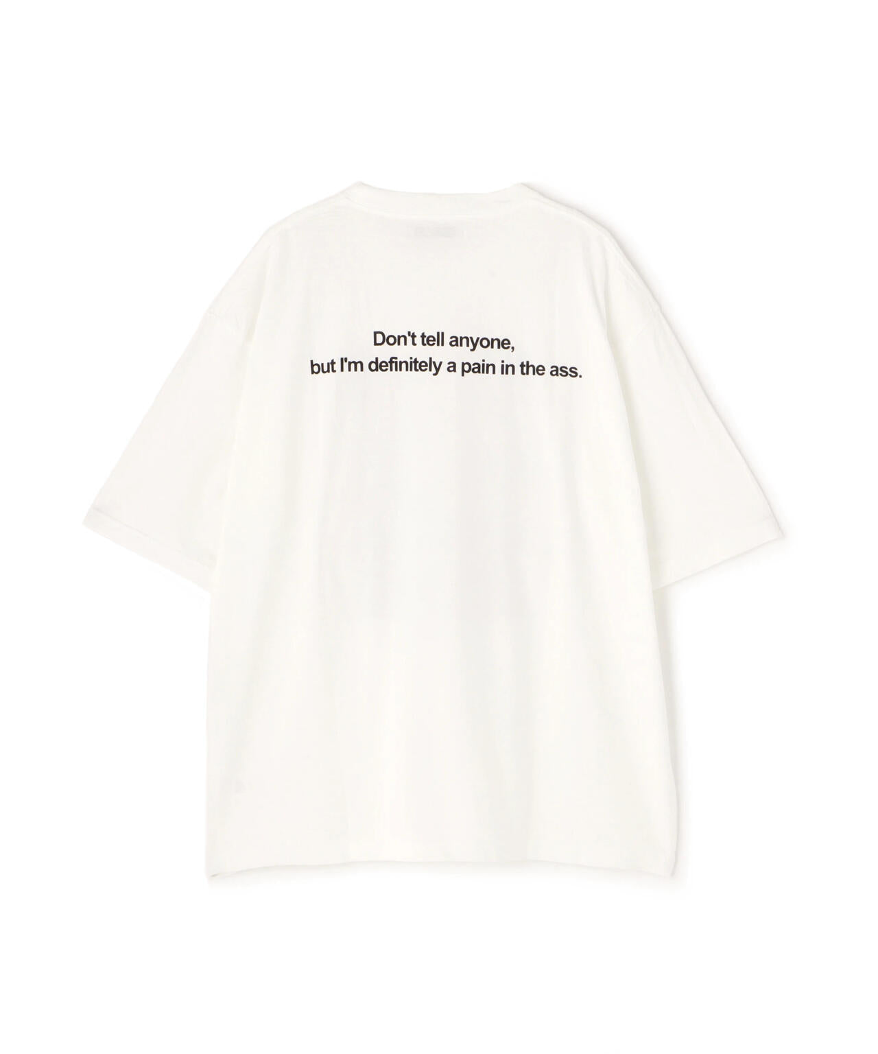 MINEDENIM（マインデニム）Monochrome Two tone Face Crewneck T-SH