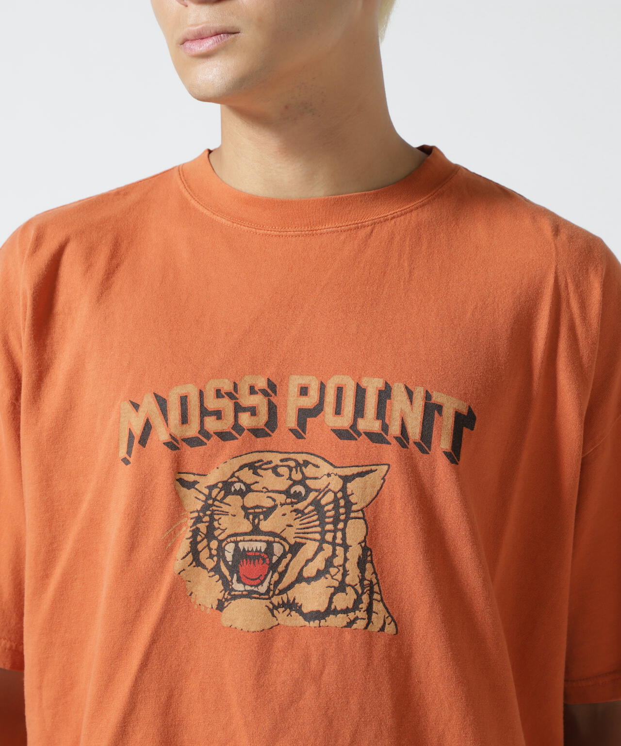 REMI RELIEF(レミレリーフ) 別注20/-天竺BIGサイズＴシャツ(MOSS POINT)