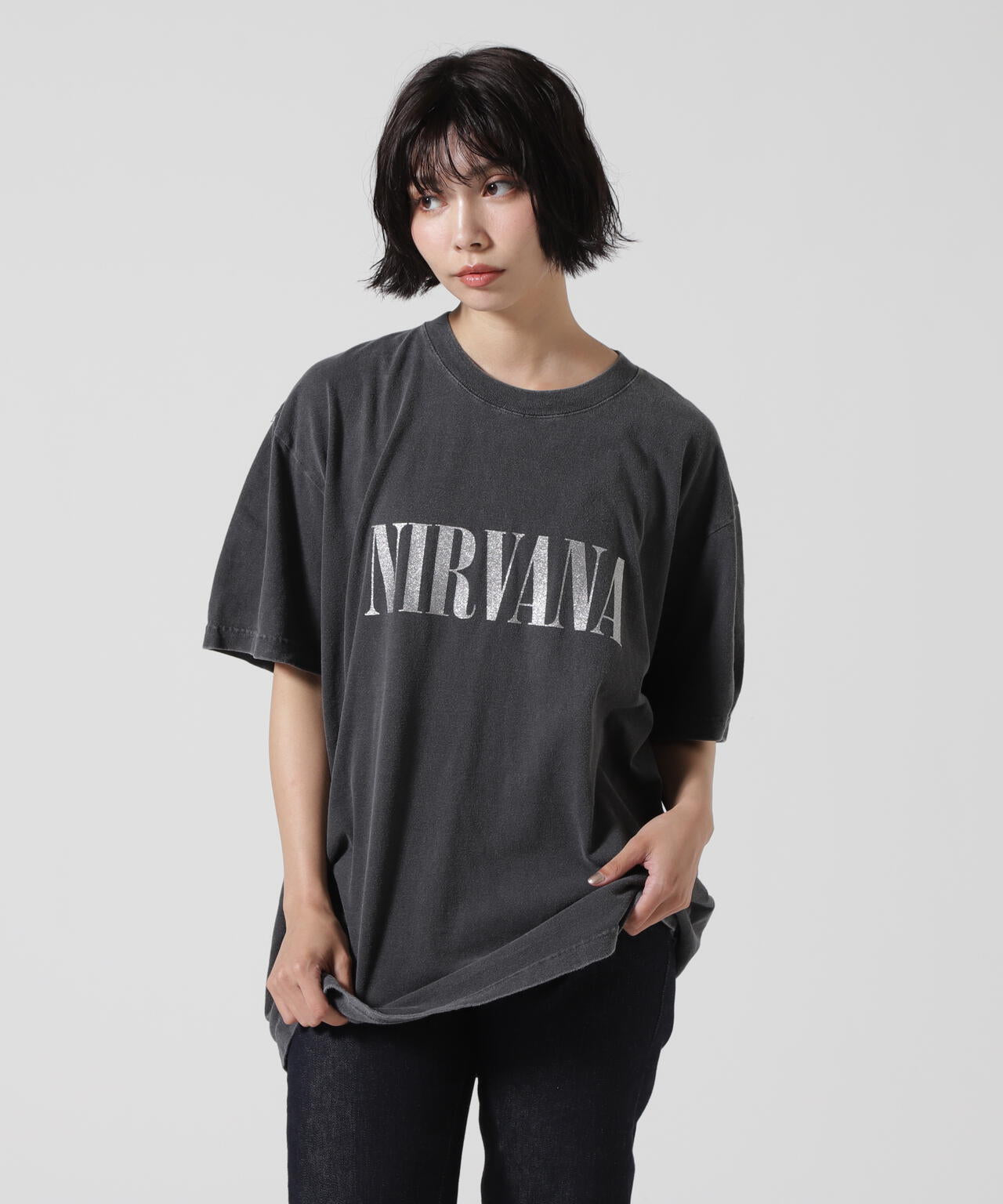 GOOD ROCK SPEED (グッドロックスピード) 別注ラメNIRVANATシャツ/ニルヴァーナ