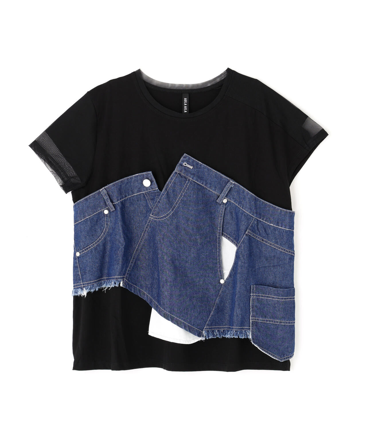 AULA AILA（アウラ アイラ）別注デニムレイヤードＴシャツ