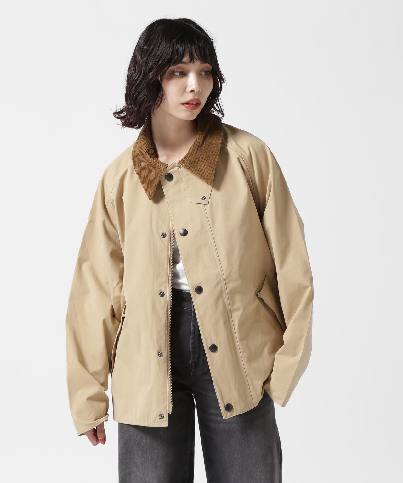 Barbour（バブアー）TRANSPORT / トランスポート/ピーチスキン コットン ショートレングスブルゾン