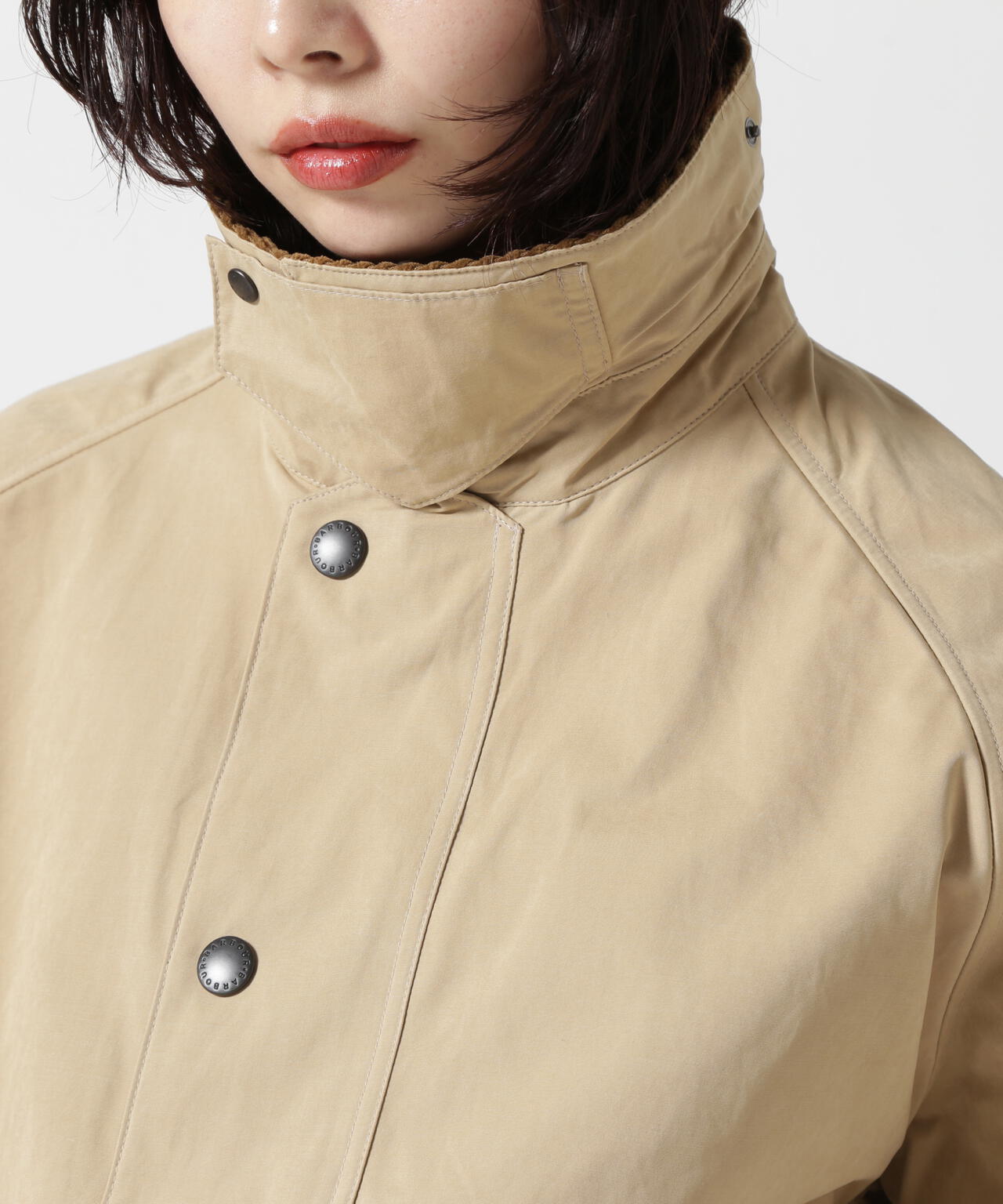 Barbour（バブアー）TRANSPORT / トランスポート/ピーチスキン コットン ショートレングスブルゾン
