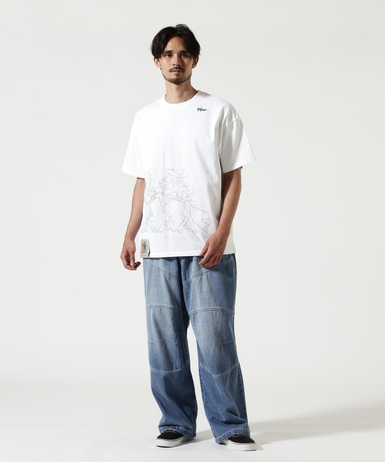 RENOVA（レノバ）BIKER DENIM EASY PANTS