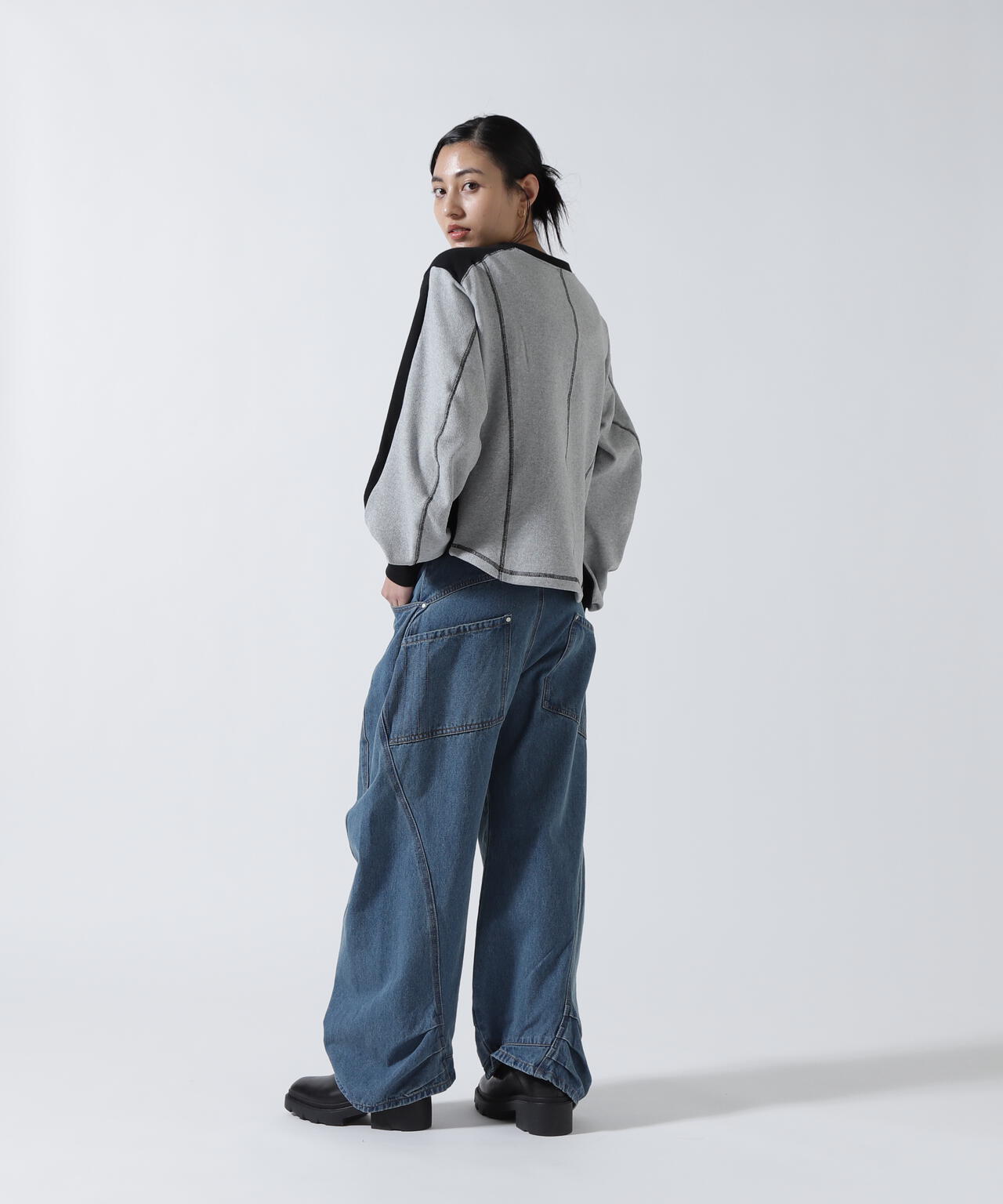 Knuth Marf（クヌースマーフ）tuck design denim pants
